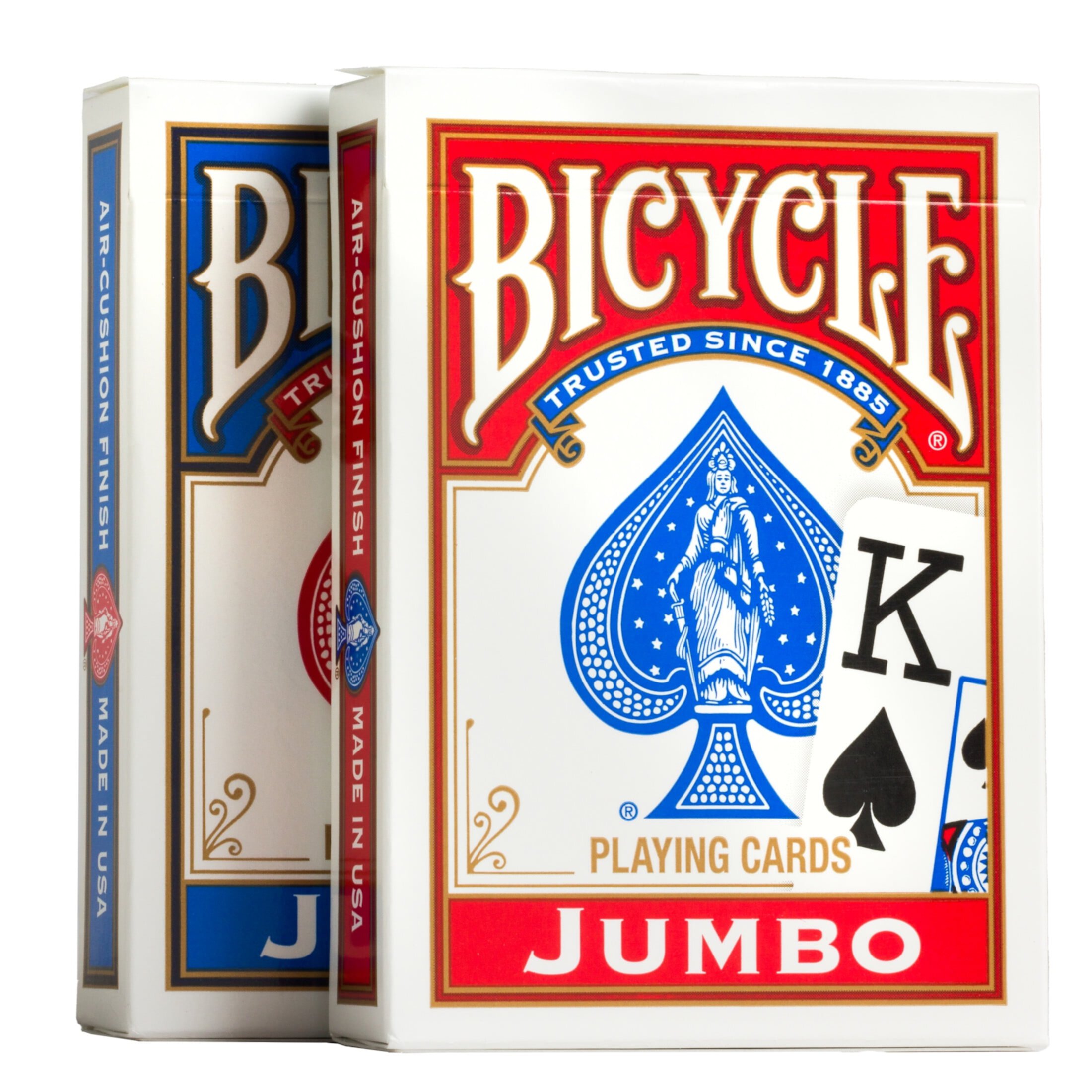 Bicycle Playing Cards, 2 Pack, Jumbo Index (Red & Blue) Bicycle