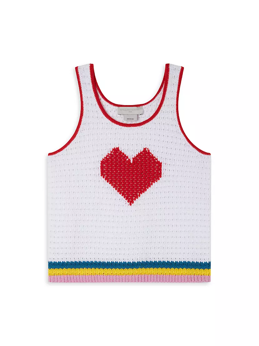 Детская Майка Stella McCartney Heart Crochet Knit Stella McCartney