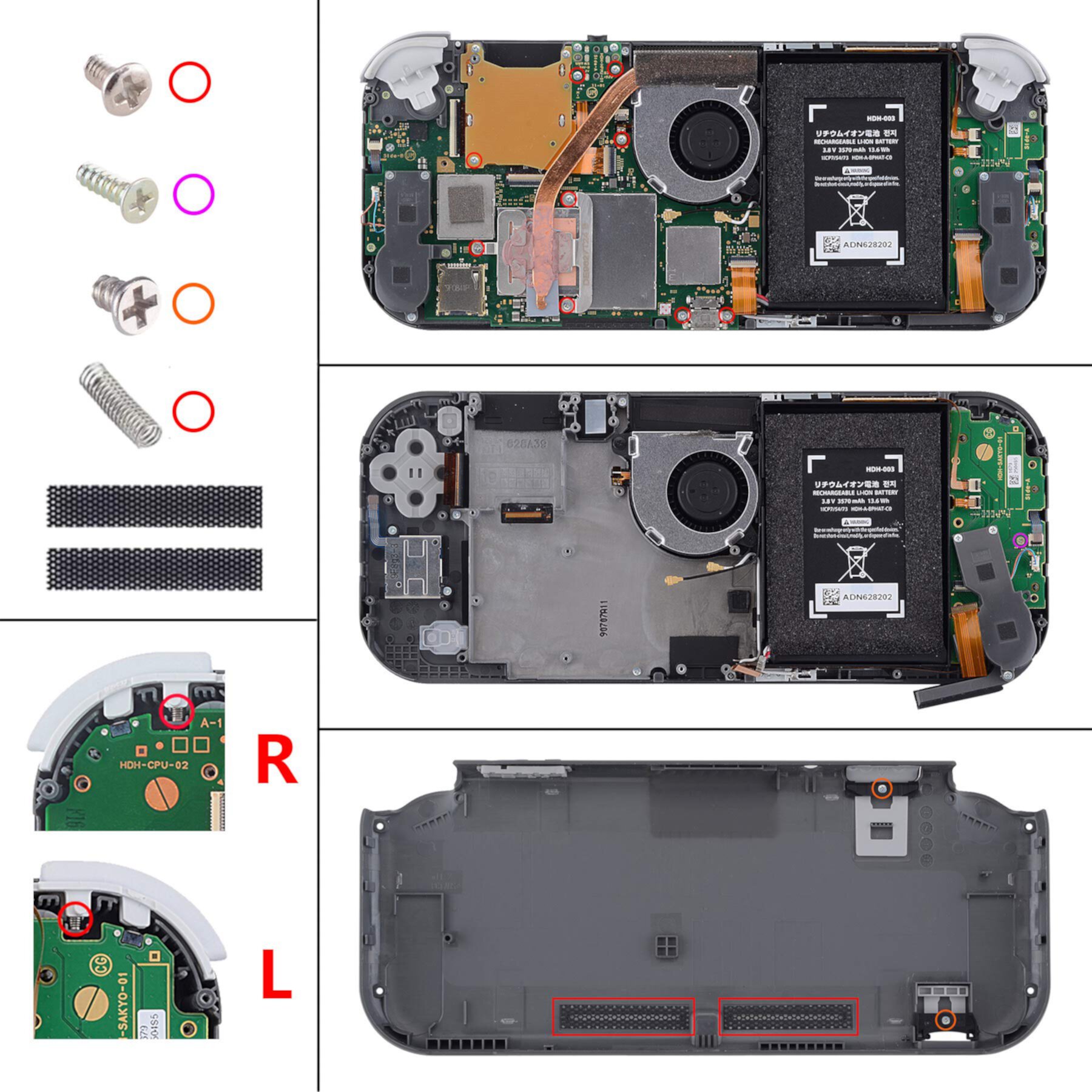 eXtremeRate Heaven Blue Replacement Handheld Housing w/Screen Protector for Nintendo Switch Lite EXtremeRate