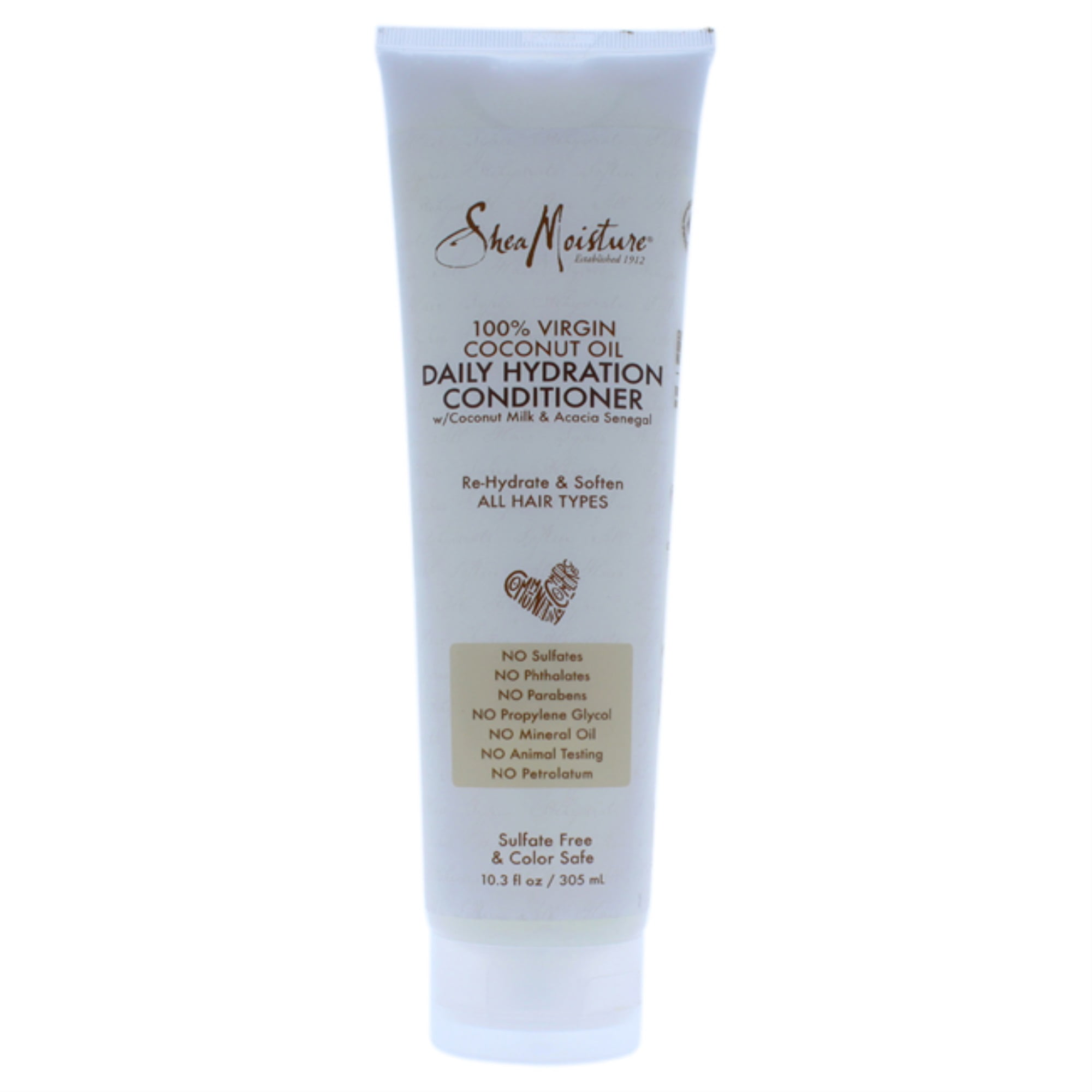 SheaMoisture Daily Hydration Conditioner with Acacia Senegal for All Hair Types, Coconut, 13 fl oz SheaMoisture