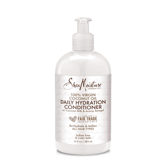 SheaMoisture Daily Hydration Conditioner with Acacia Senegal for All Hair Types, Coconut, 13 fl oz SheaMoisture