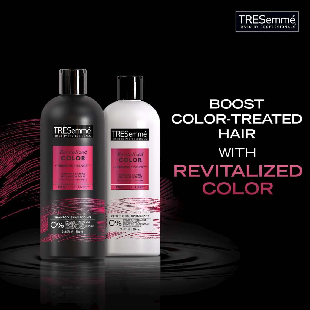 TRESemme Revitalize Color Daily Shampoo, Hibiscus Essence, 28 fl oz Tresemme