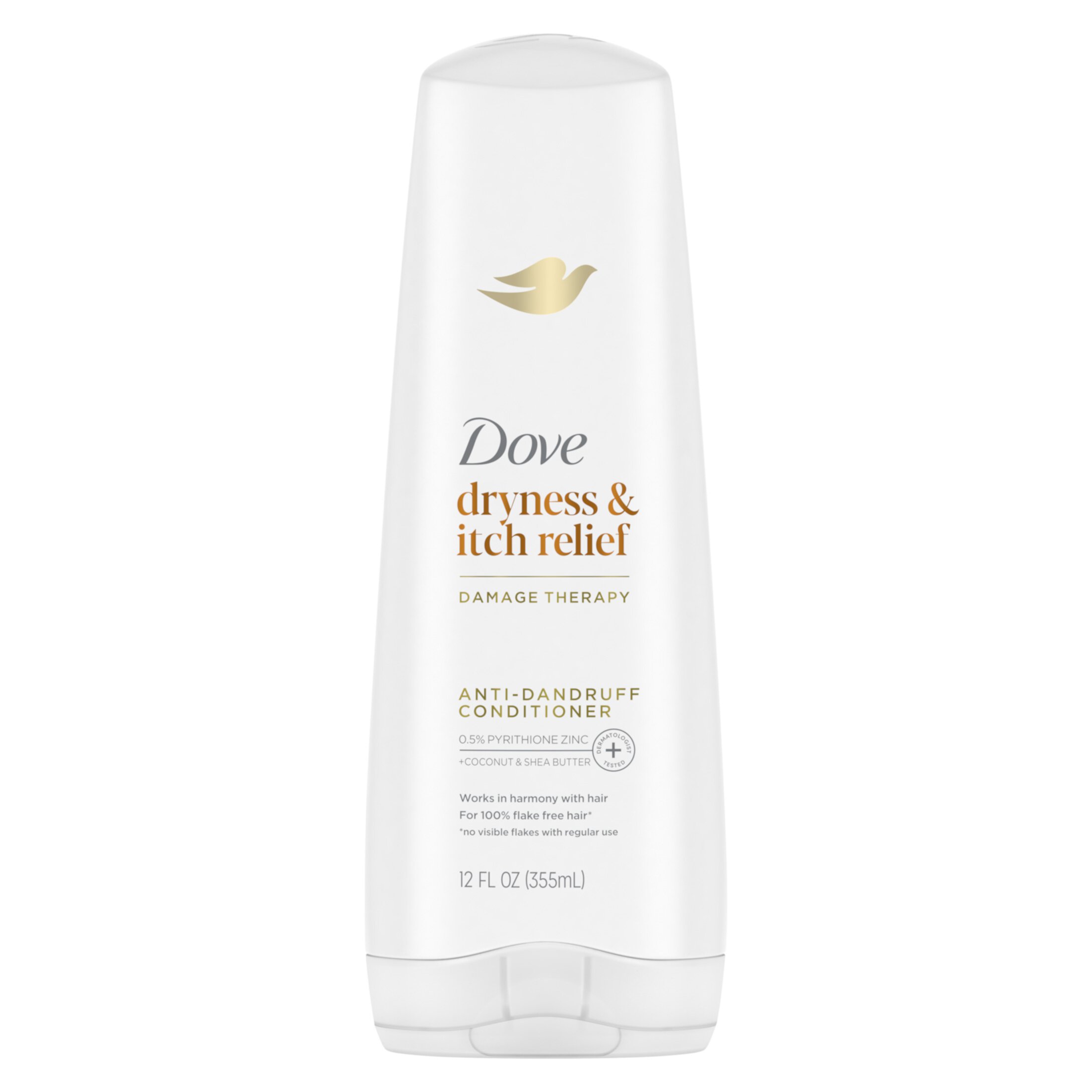 Dove DermaCare Scalp Dryness Daily Conditioner, Coconut and Shea Butter, 12 fl oz Dove