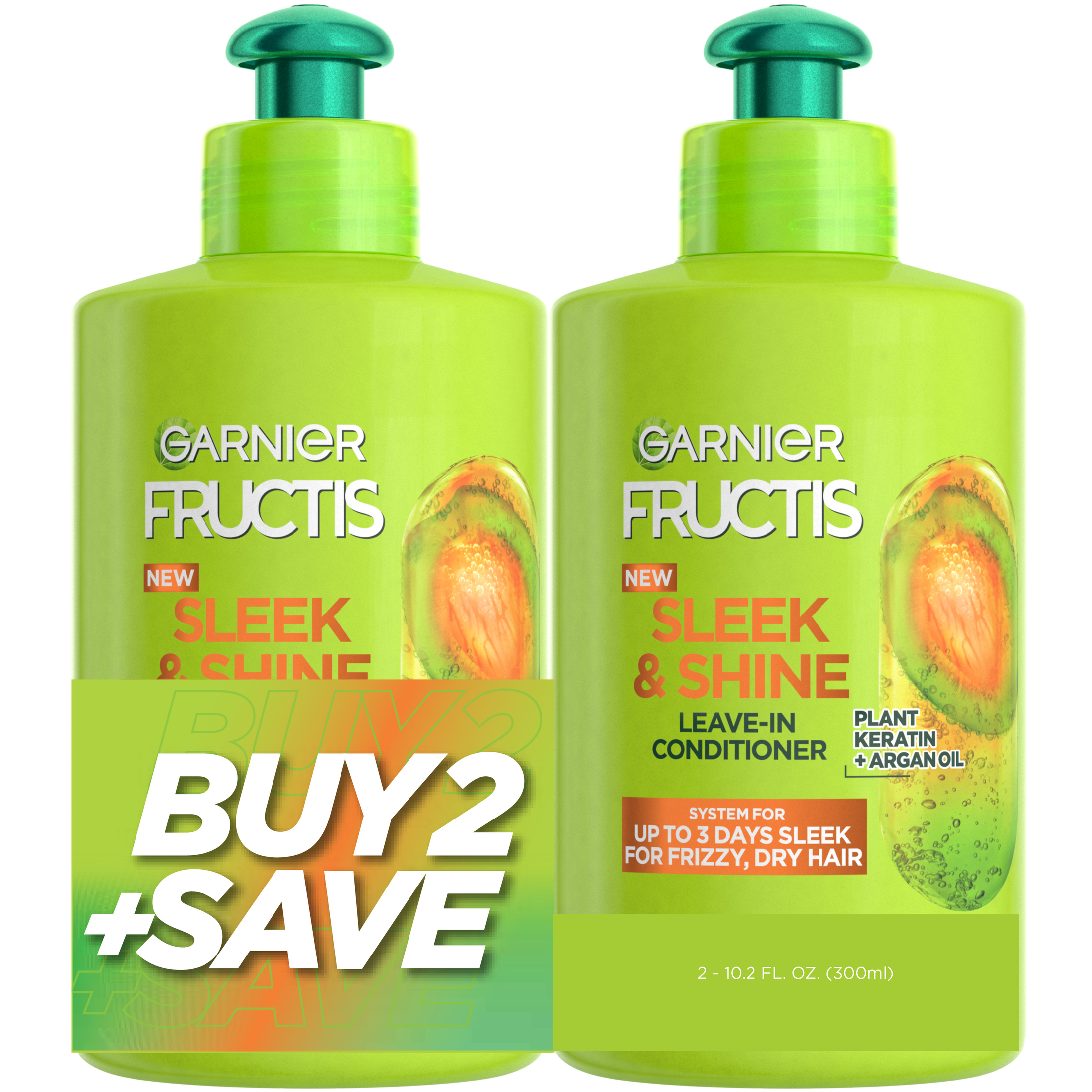 Garnier Fructis Sleek and Shine Leave in Conditioning Cream, 20.4 fl oz L’Oreal – Garnier Fructis