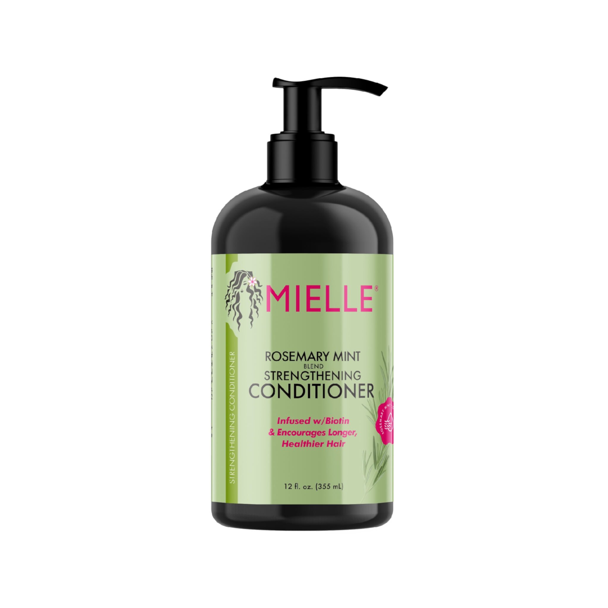 Mielle Rosemary Mint Conditioner 12oz., All Hair, Strengthening Conditioner, Moisturizing, Pump Mielle Organics