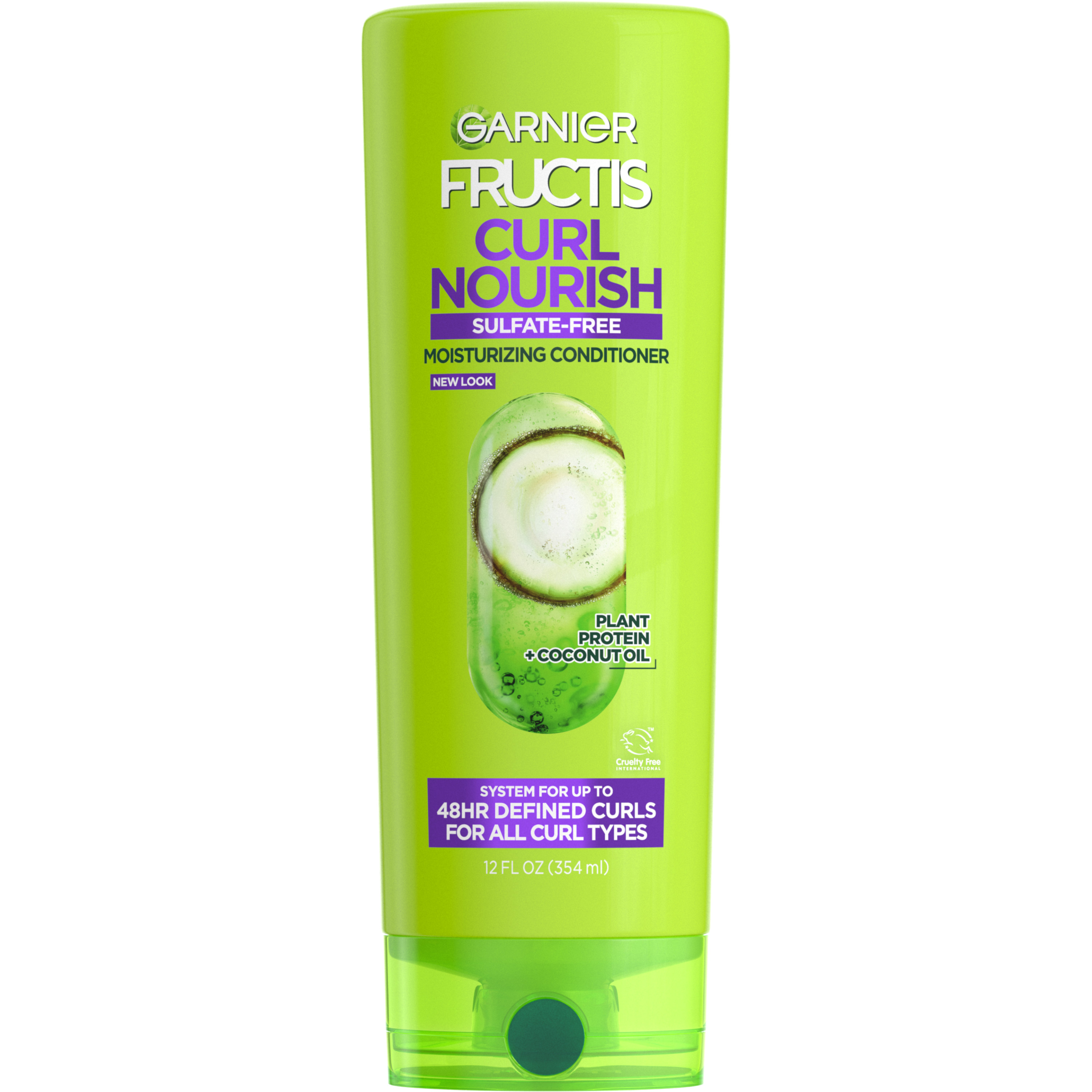 Garnier Fructis Curl Nourish Moisturizing Conditioner with Coconut Oil, 12 fl oz Garnier