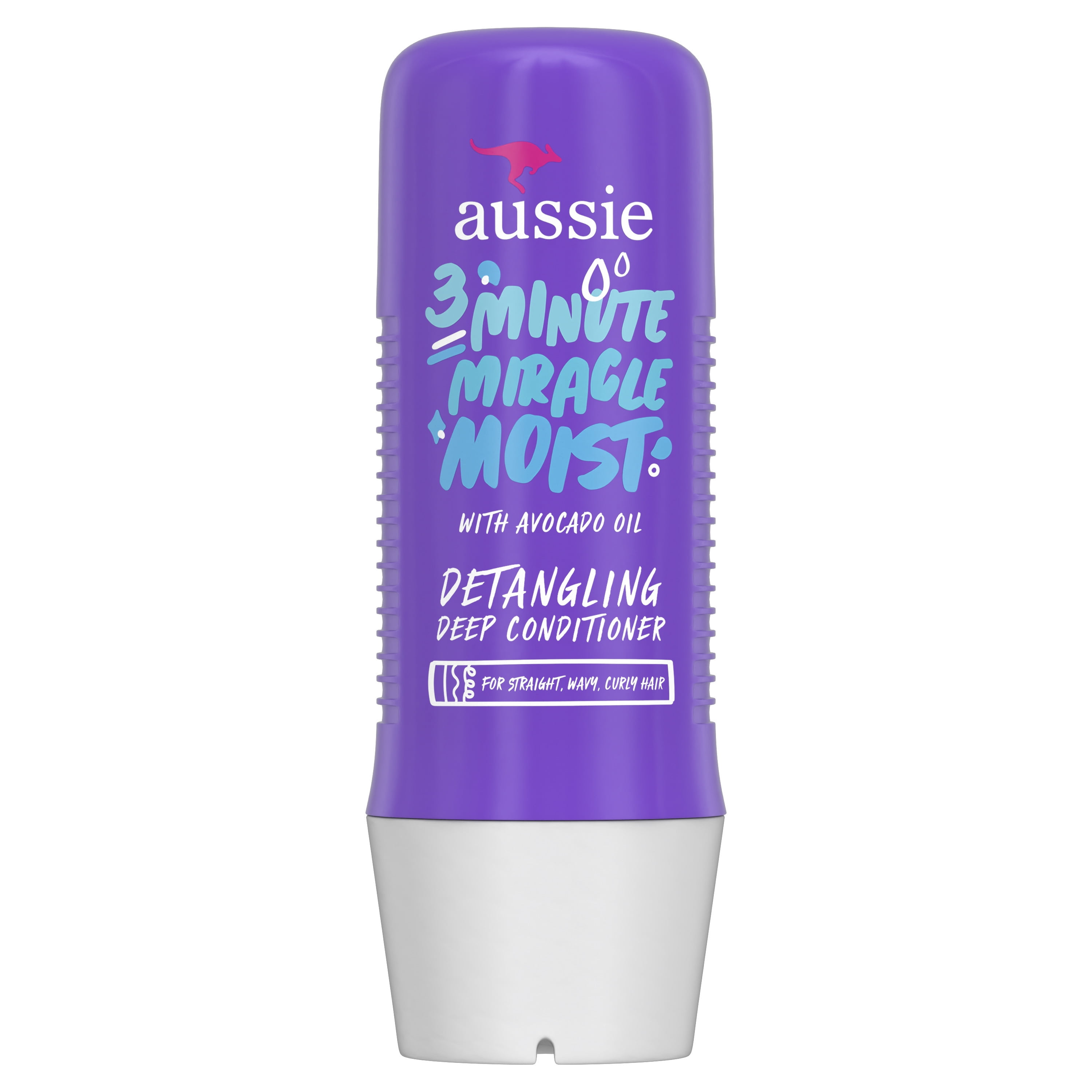 Aussie 3 Minute Miracle Moist Detangling Deep Conditioner, Paraben Free, 8 fl oz Aussie