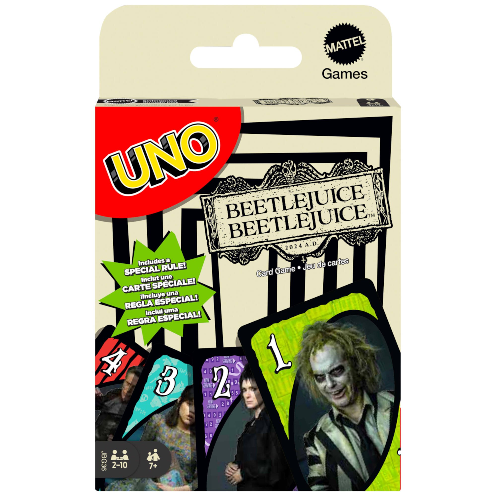 UNO Beetlejuice Beetlejuice Card Game for Kids & Family Night UNO