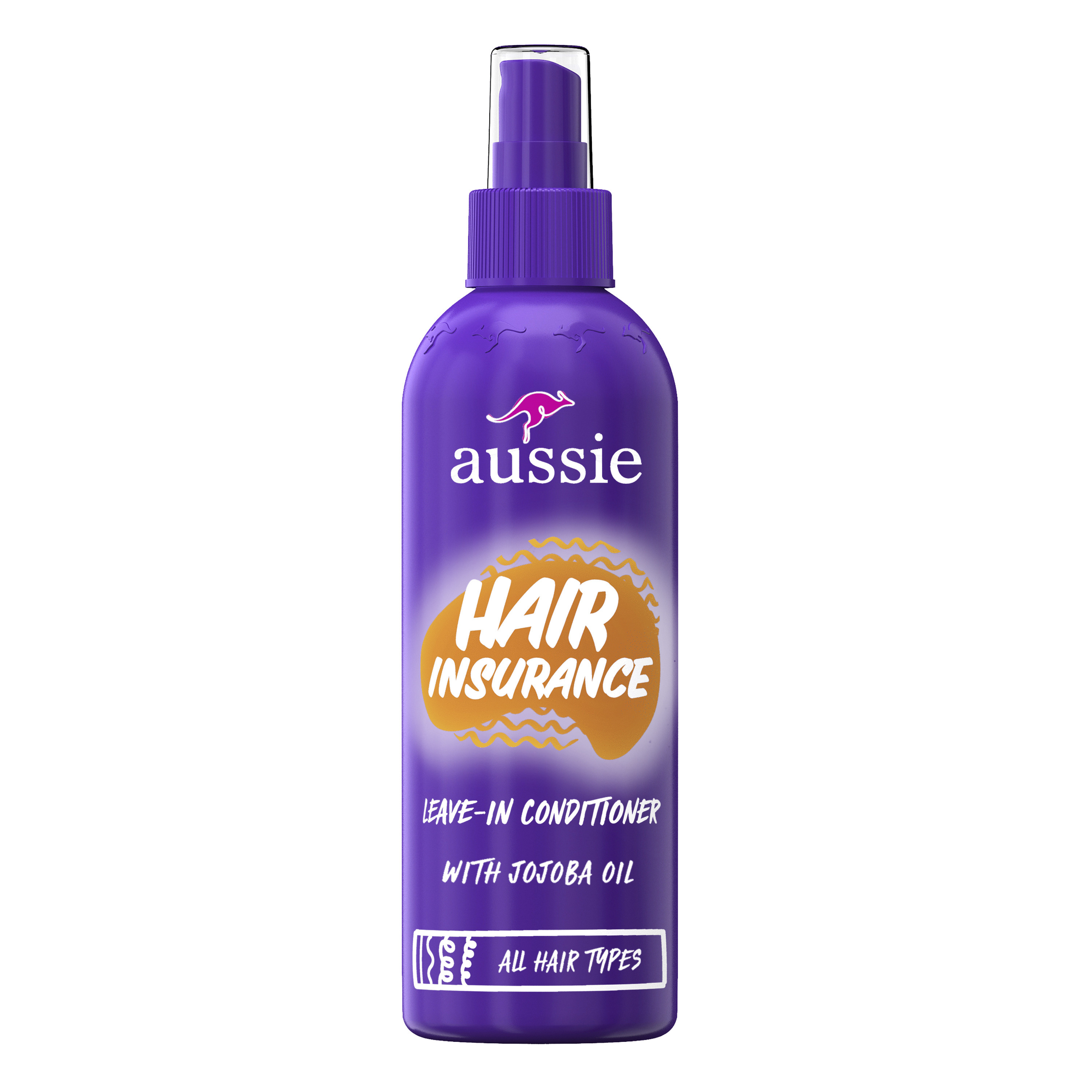 Aussie Hair Insurance, Leave-in Conditioner for All Hair Types, 8 fl oz Aussie