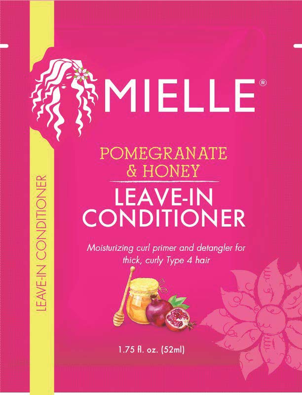 Mielle Pomegranate & Honey Leave-In Conditioner Packette, 1.75 oz, Frizz Control, All Hair, Squeeze Mielle Organics