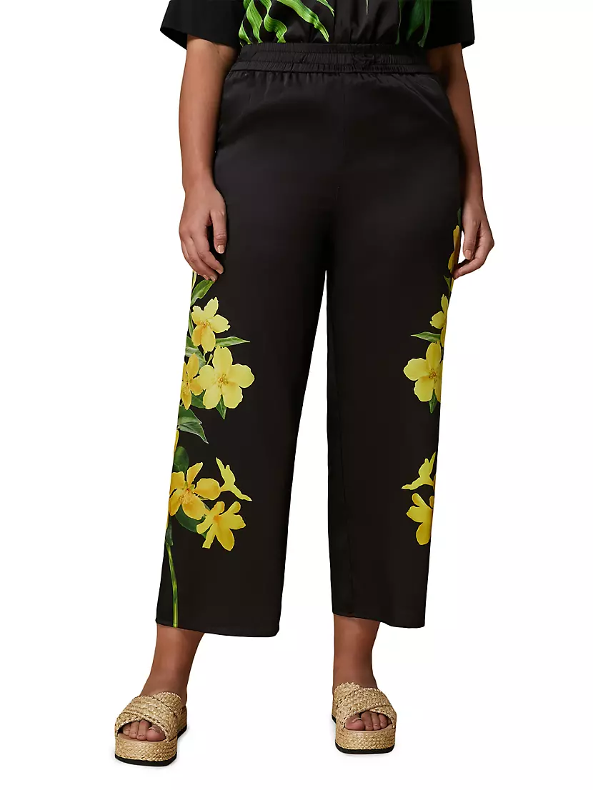 Gersa Floral Wide-Leg Pants MARINA RINALDI