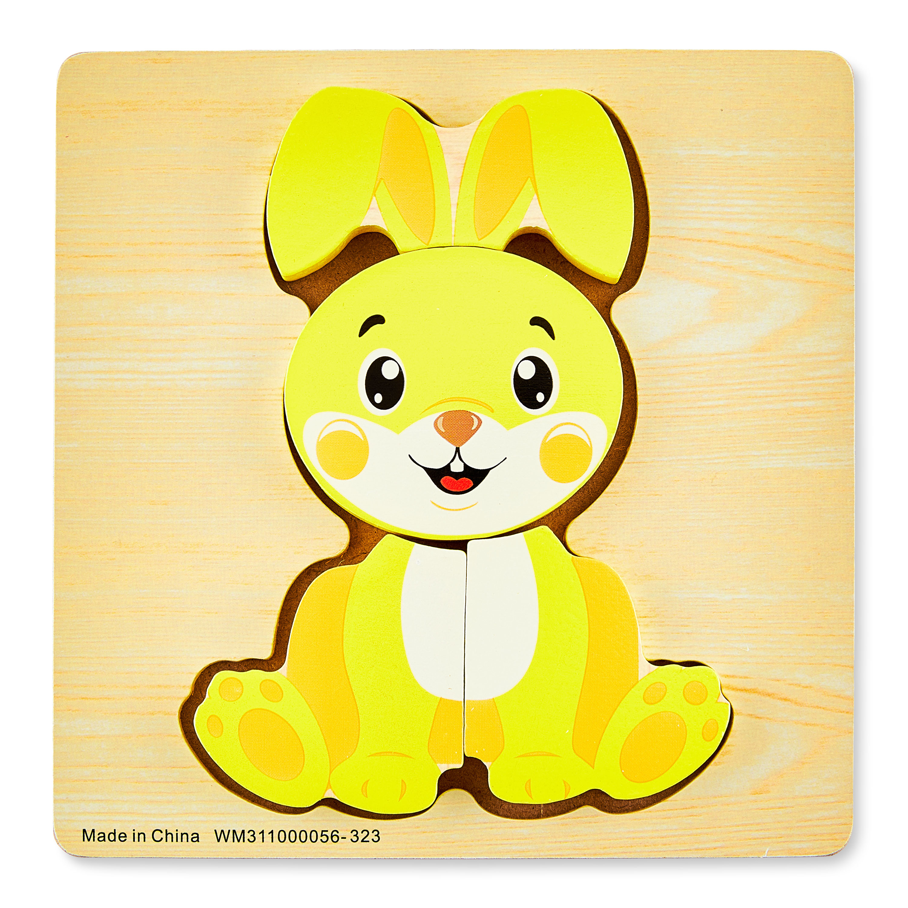 Spark Create Imagine 4-Piece Wooden Rabbit Mini Puzzle Spark Create Imagine