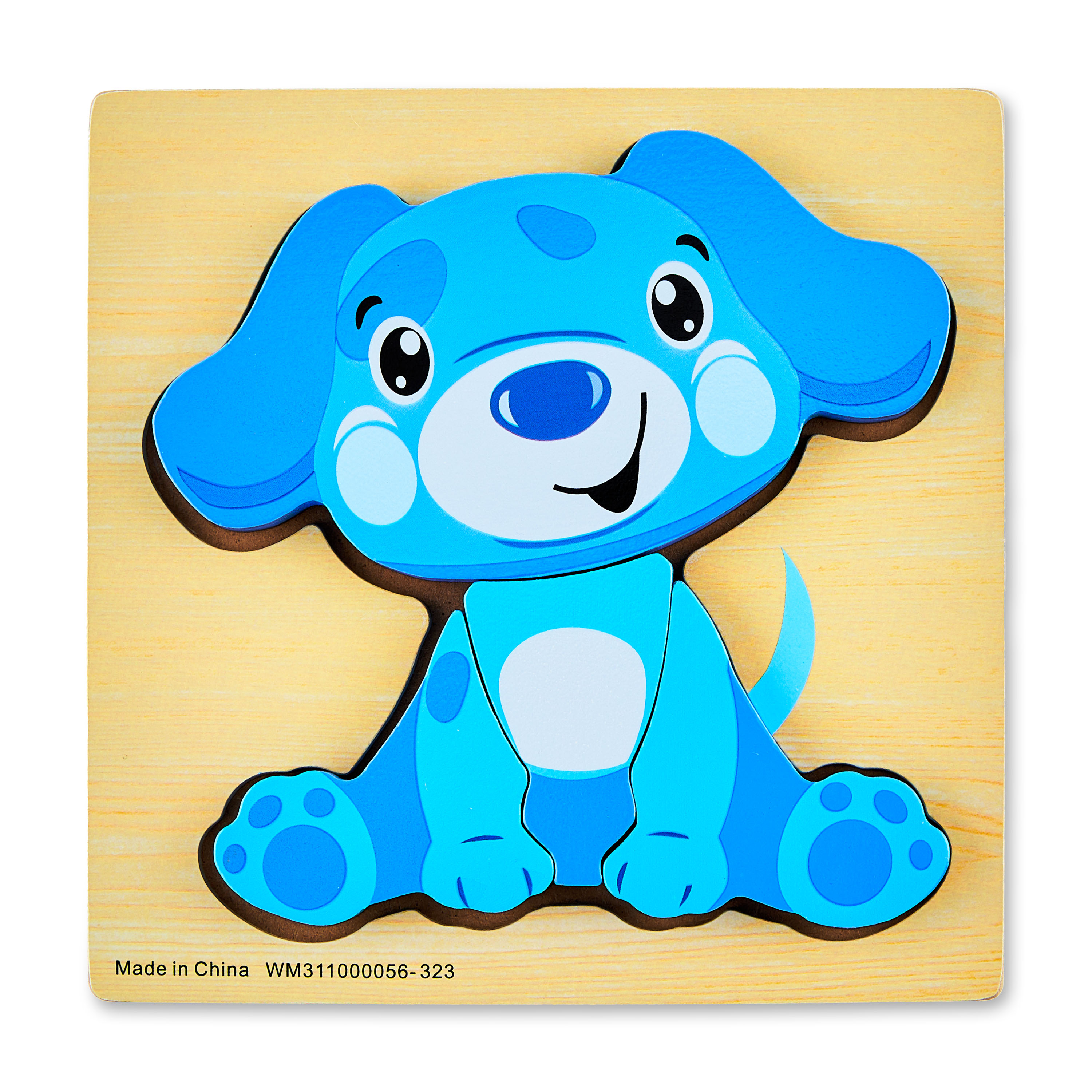 Spark Create Imagine 4-Piece Wooden Dog Mini Puzzle Spark Create Imagine