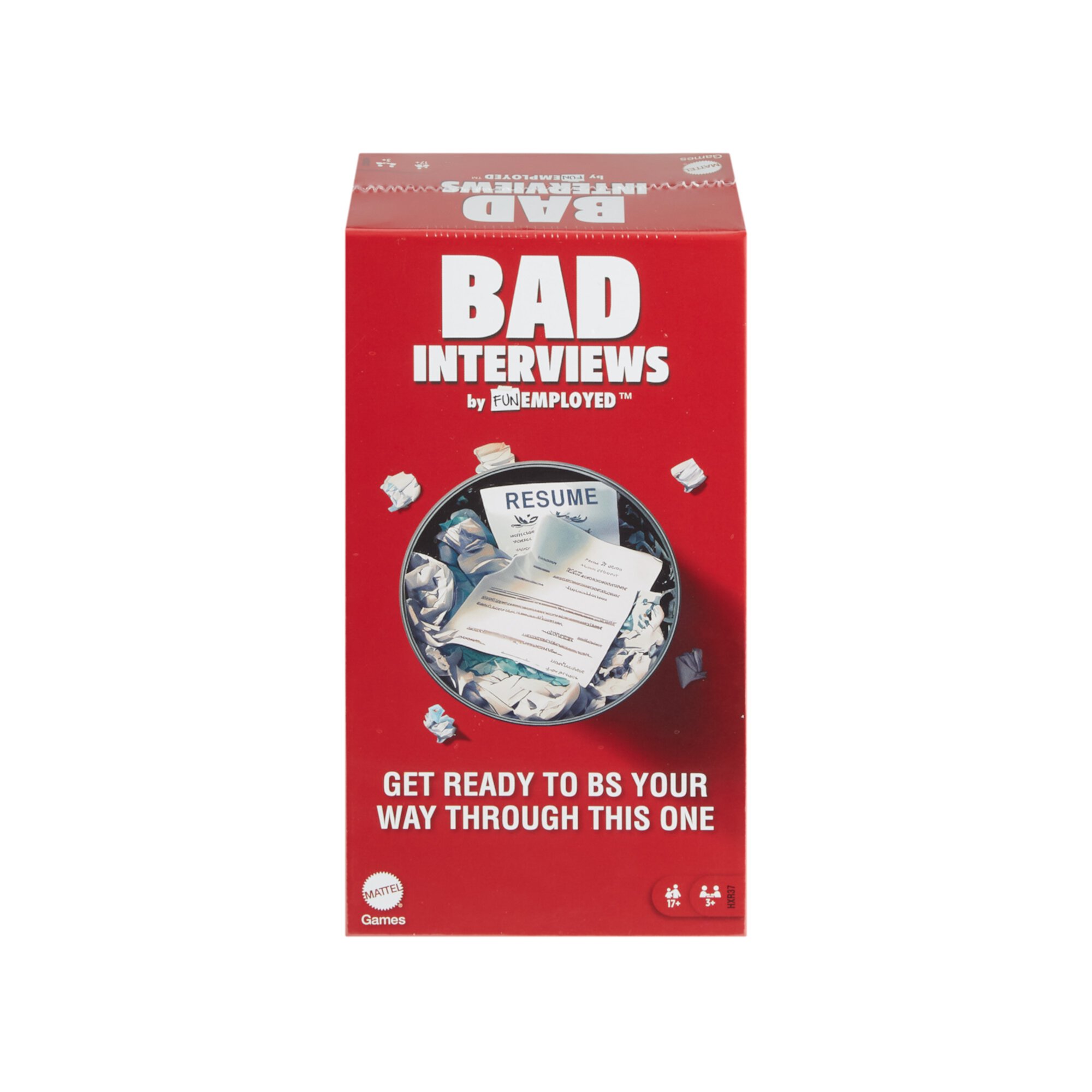 Bad Interviews by Funemployed Party Game for Adults and Game Night for 3 or More Players Mattel