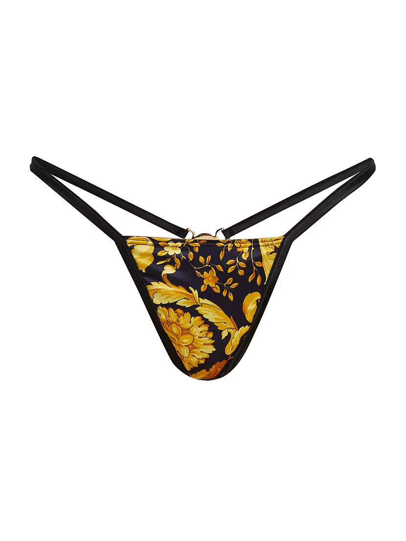 Женские Трусы Versace 92' Barocco Print Thong Versace