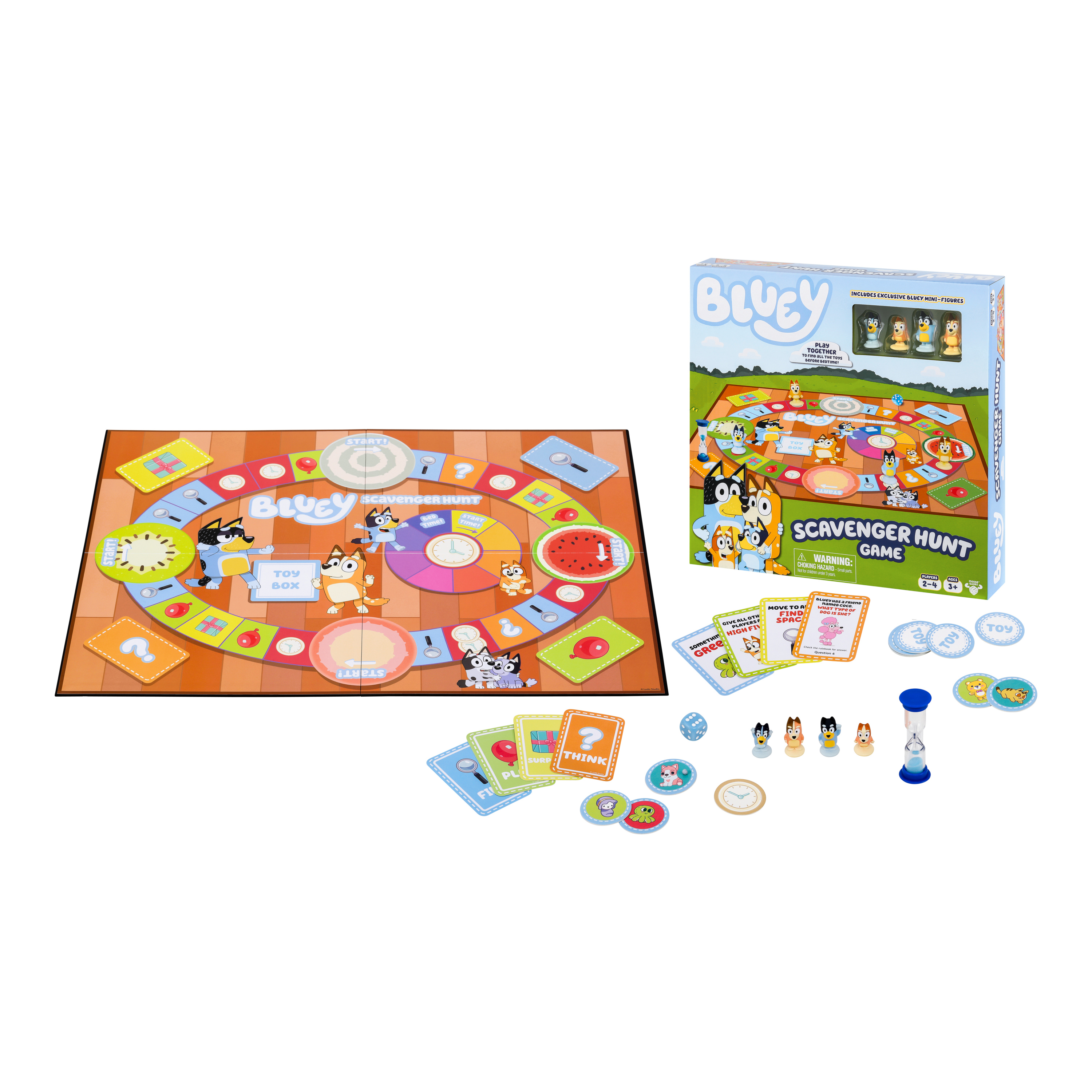 Bluey Scavenger Hunt Game, A Fun Board Game Full of Fun Activities, Ages 3+ Bluey