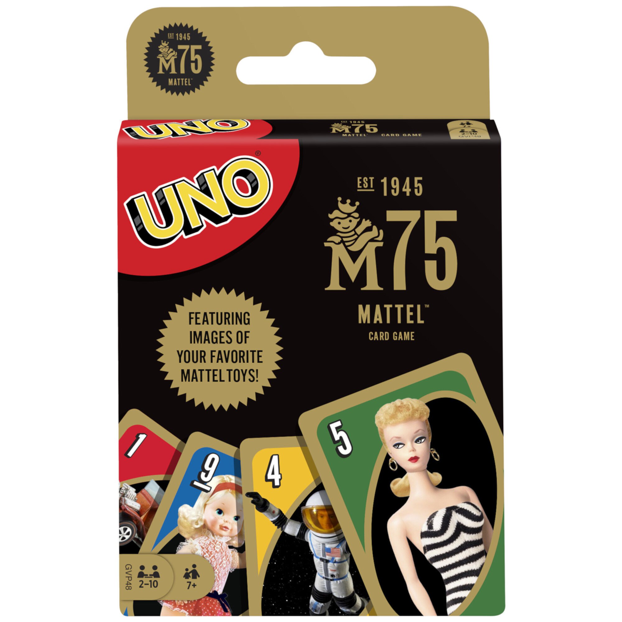 UNO Mattel 75 Aniversario Juego de Cartas para Niños de 7 Años y Más UNO