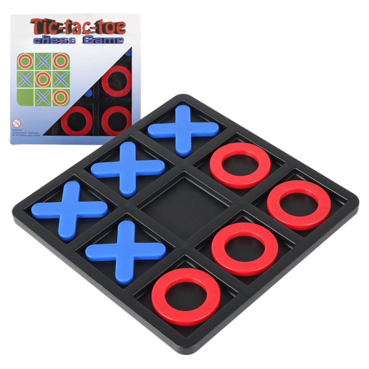 Juego de Mesa de 2 Pzas Tic Tac Toe, Juego de Mesa Tic-Tac-Toe con Piezas Gigantes, Juego de Mesa de Resina XOXO, Juguetes Clásicos de Educación Temprana, 2 Jugadores, Juego de Mesa Portátil para Familias, Adultos y Niños Xiyztok