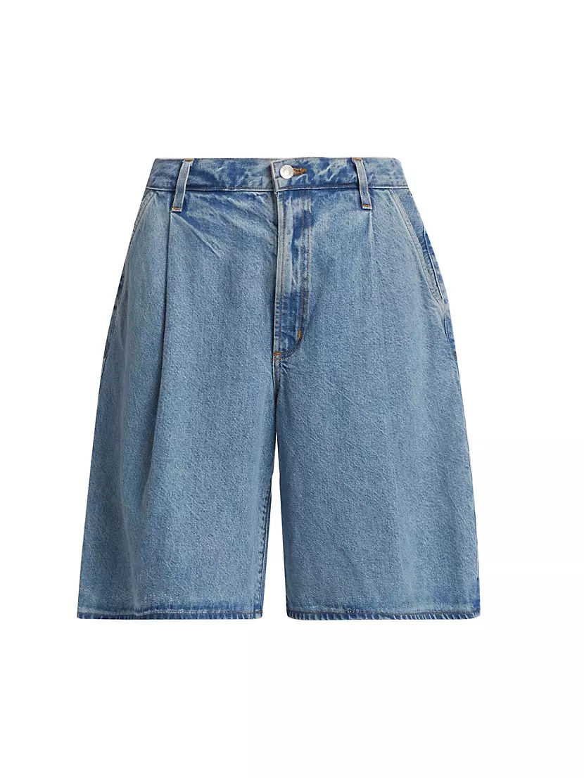 Ellis Denim Wide-Leg Trousers Shorts AGOLDE