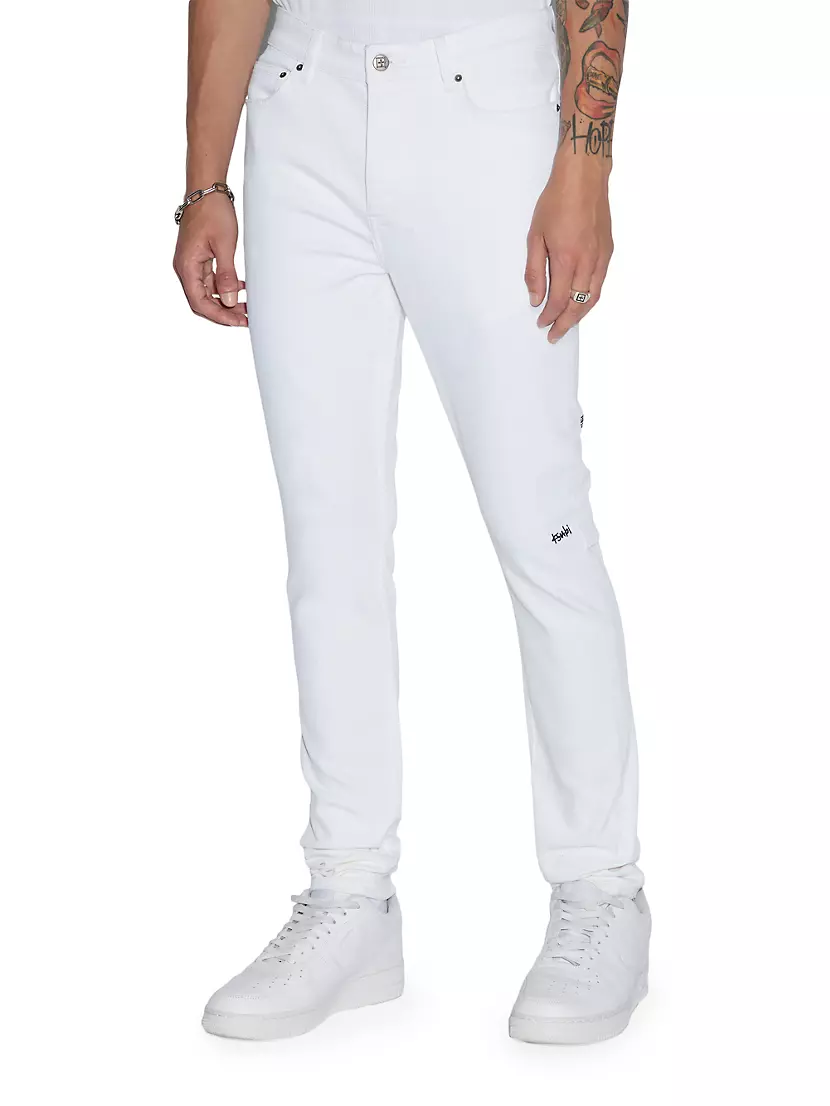 Мужские Джинсы skinny Ksubi Chitch Polar Krystal Stretch Slim-Fit Ksubi