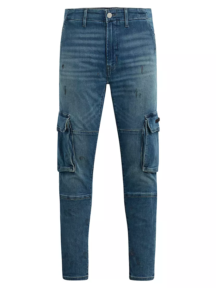 Мужские Джинсы с высокой талией Hudson Jeans Summer Nights Skinny Cargo Hudson Jeans