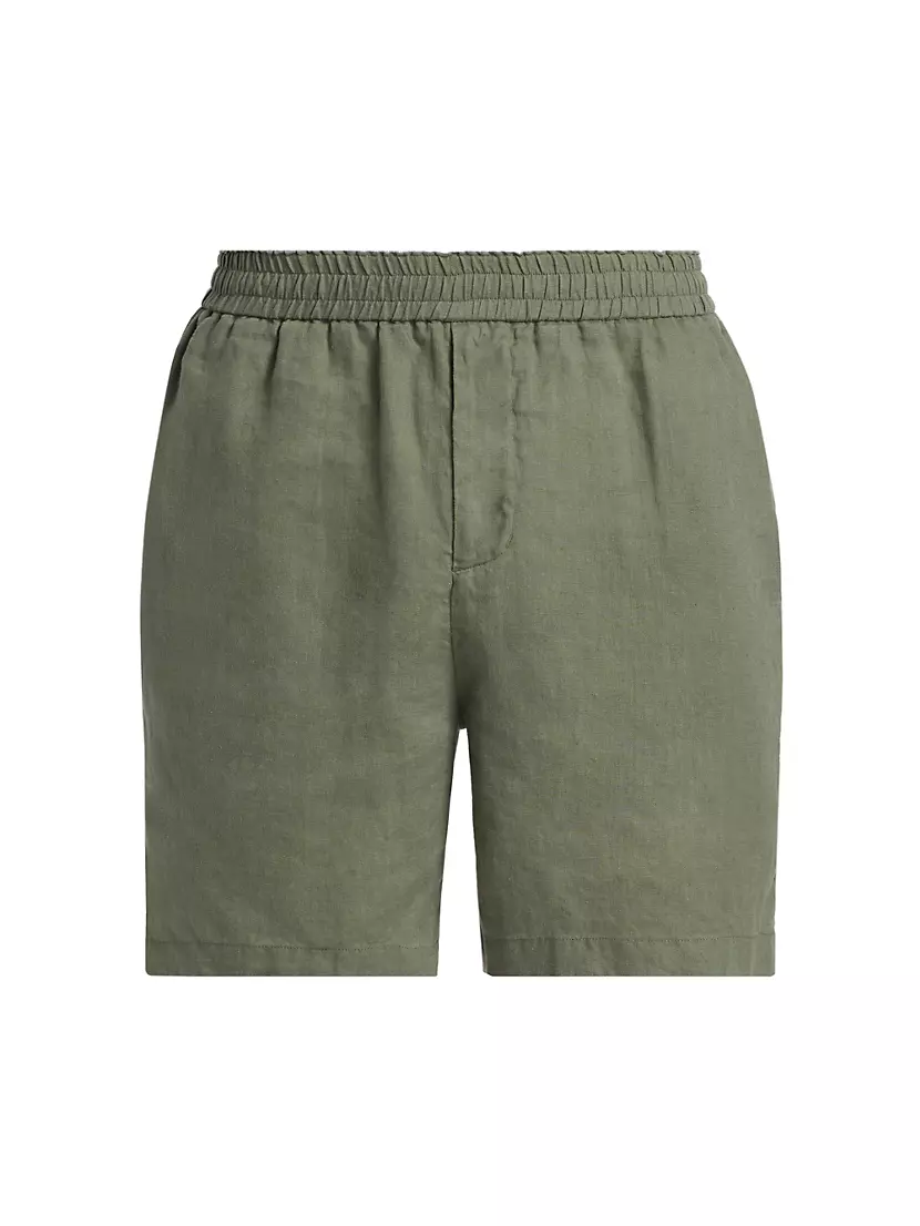 Linen Easy Pull-On Shorts John Elliott