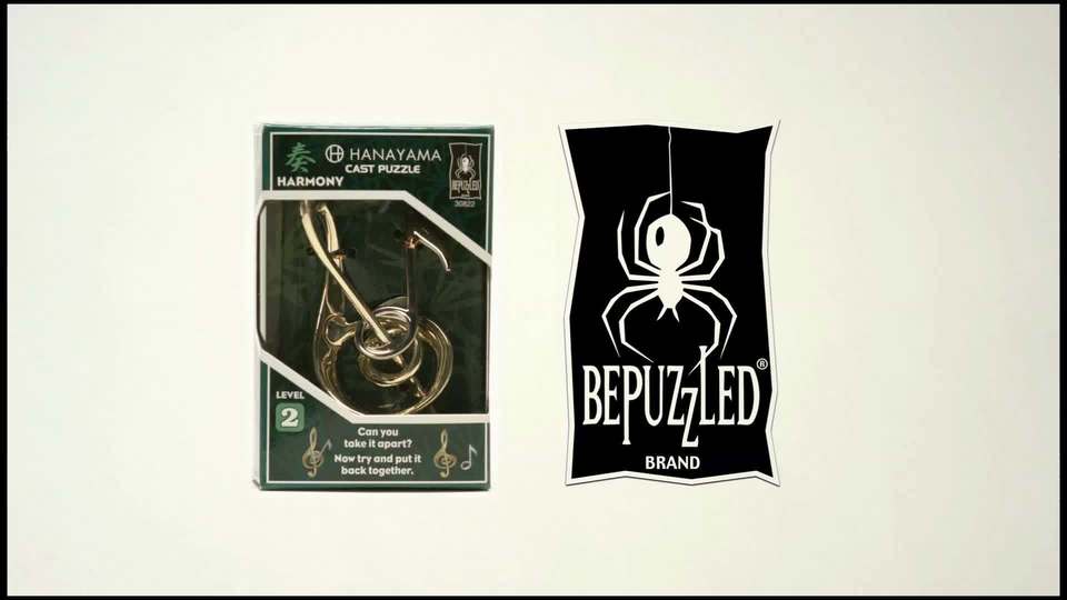 BePuzzled | Coil Hanayama Cast Metal Brainteaser Puzzle Mensa Rated Level 3, for Ages 12 and Up Hanayama