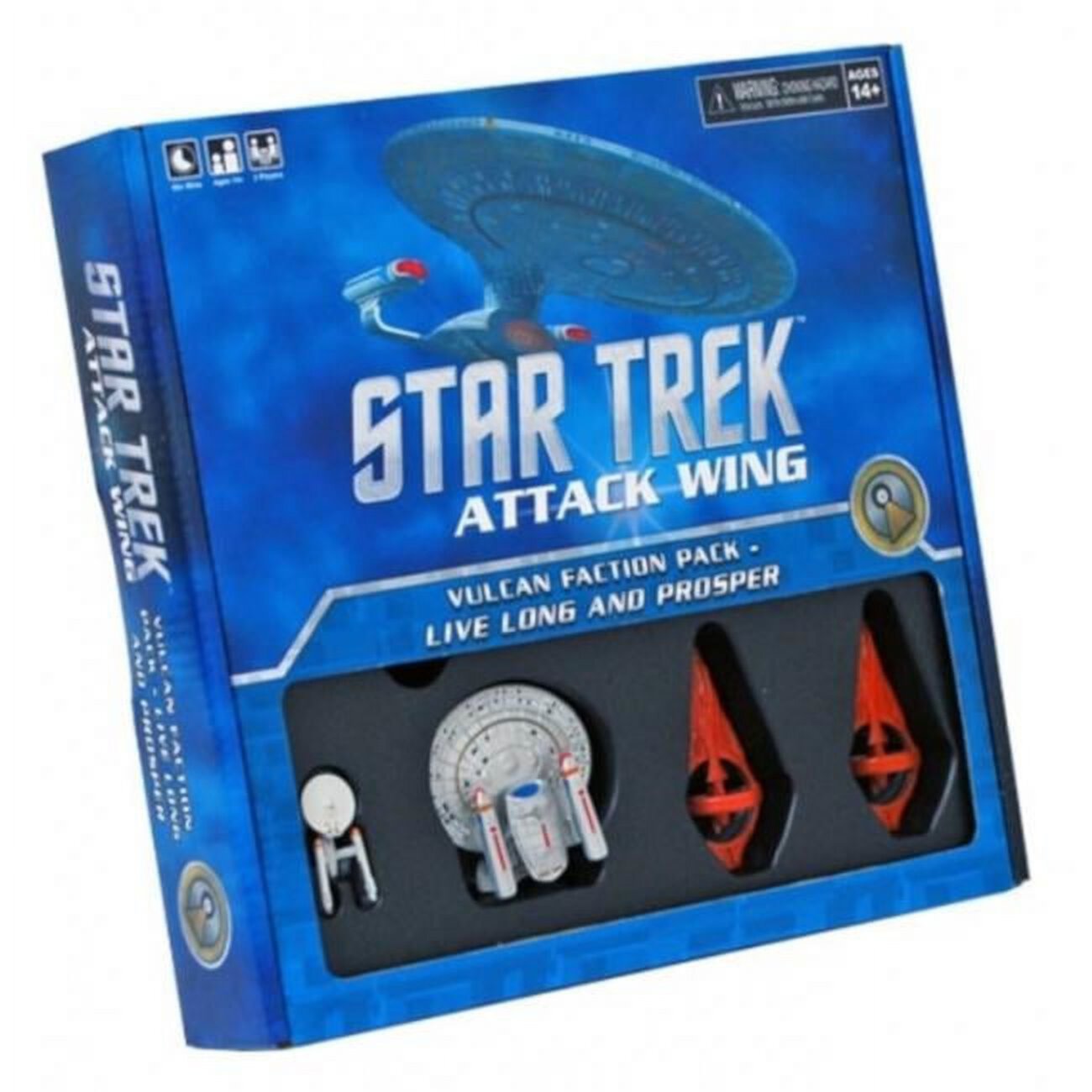 WizKids WZK73301 Star Trek Attack Ala Vulcan Faction Vive Miniaturas Largas y Florecientes WizKids