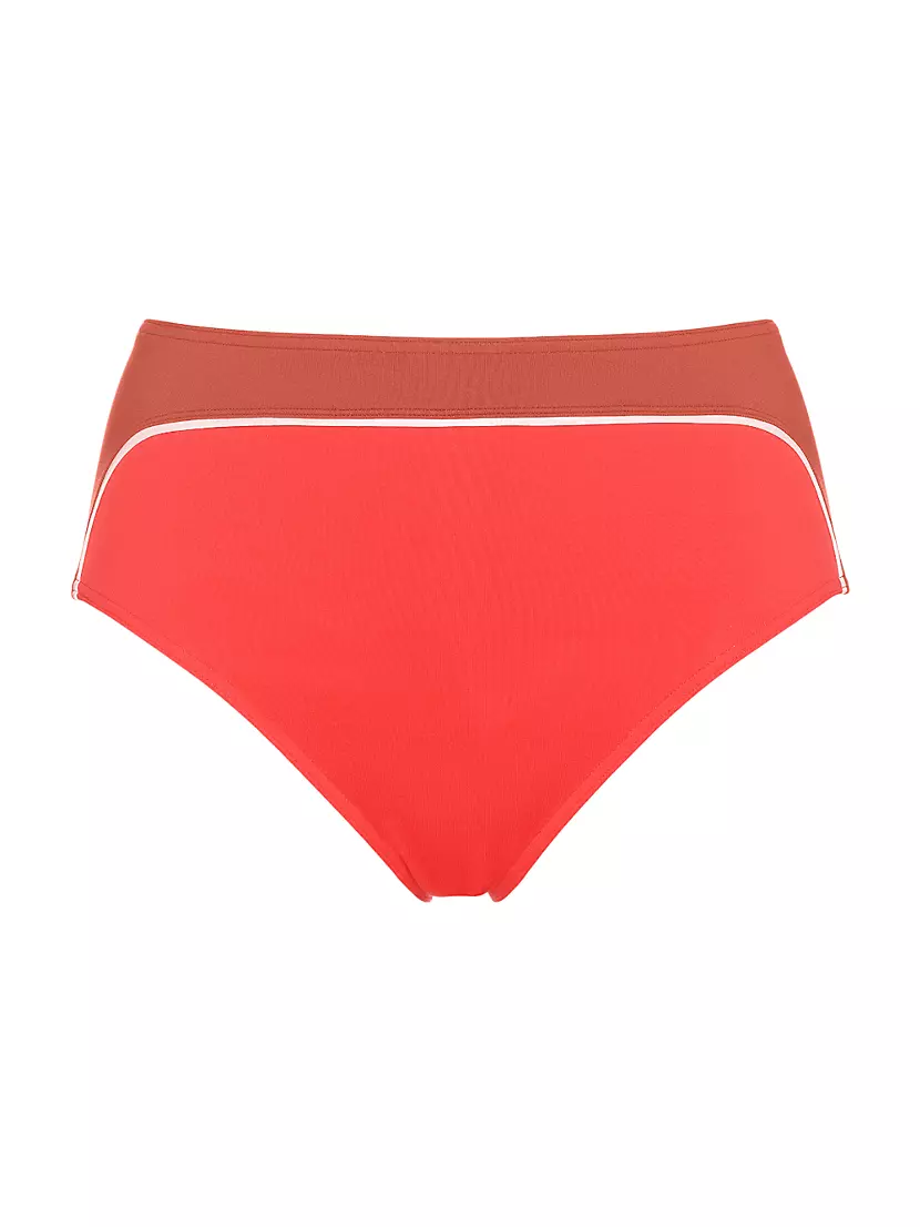 Plouf Colorblocked High-Waisted Bikini Briefs Eres