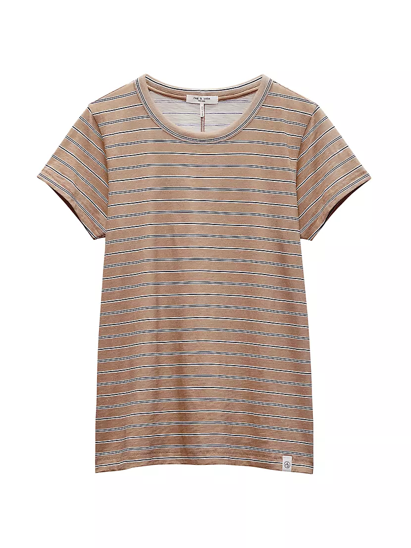 Женская Футболка Rag & Bone The Slub Stripe T-Shirt Rag & Bone