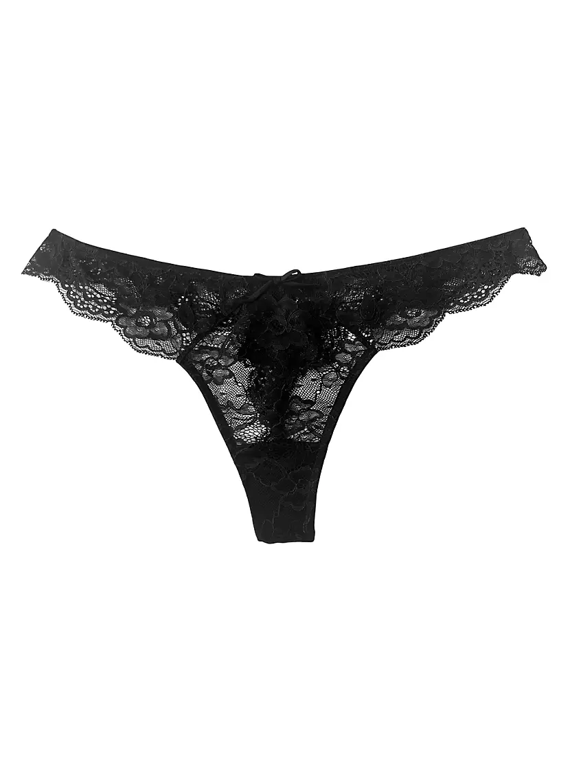 Женские Трусы fleur du mal Naomi Lace Thong Fleur du mal