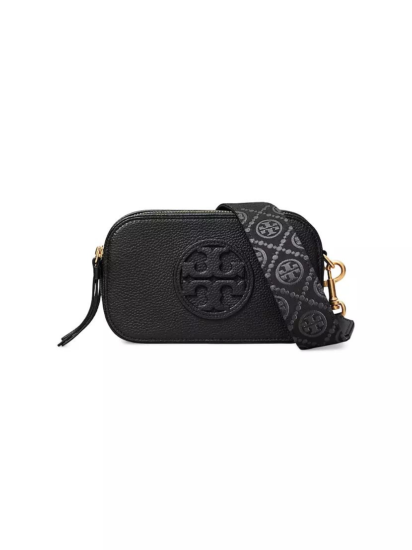 Кожаная сумка через плечо Mini Miller с двумя молниями и съемным ремешком Tory Burch