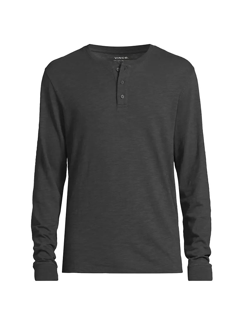 Мужской Лонгслив Vince Cotton Crewneck Henley Vince