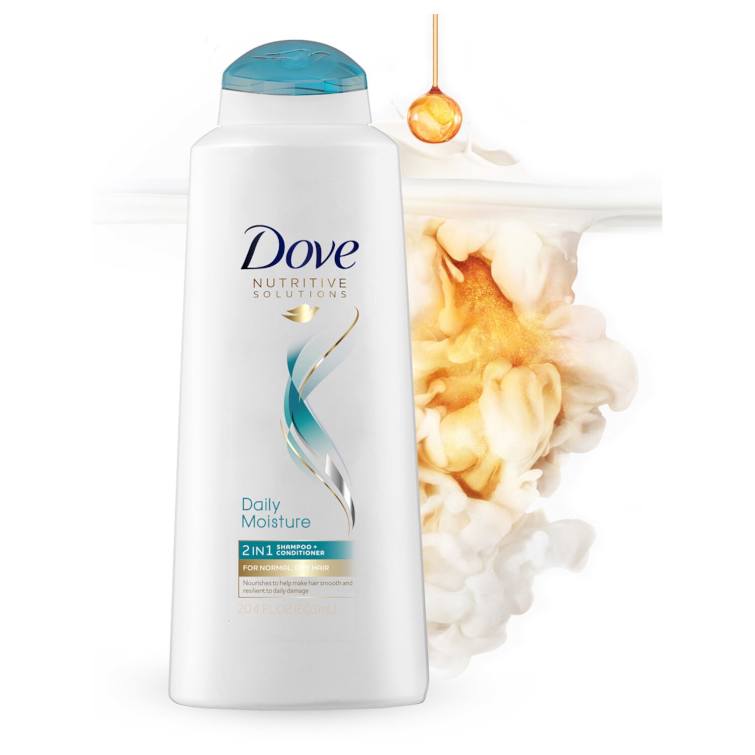 Dove Daily Moisture Nourishing 2-in-1 Shampoo and Conditioner, 20.4 fl oz Dove