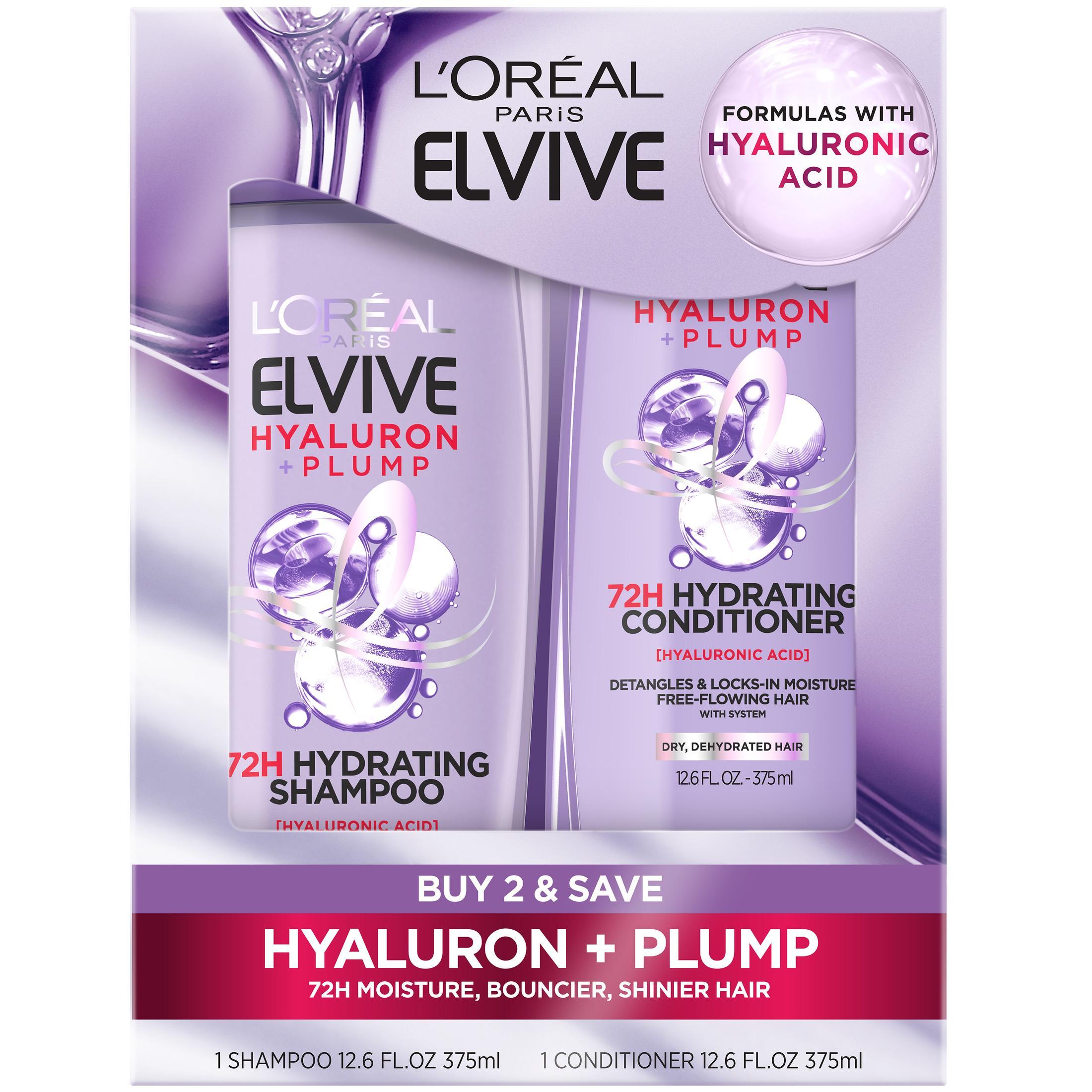 L'Oreal Paris Elvive Hydrating Shampoo and Conditioner Set with Hyaluronic Acid L’Oreal – L’Oreal Paris Elvive