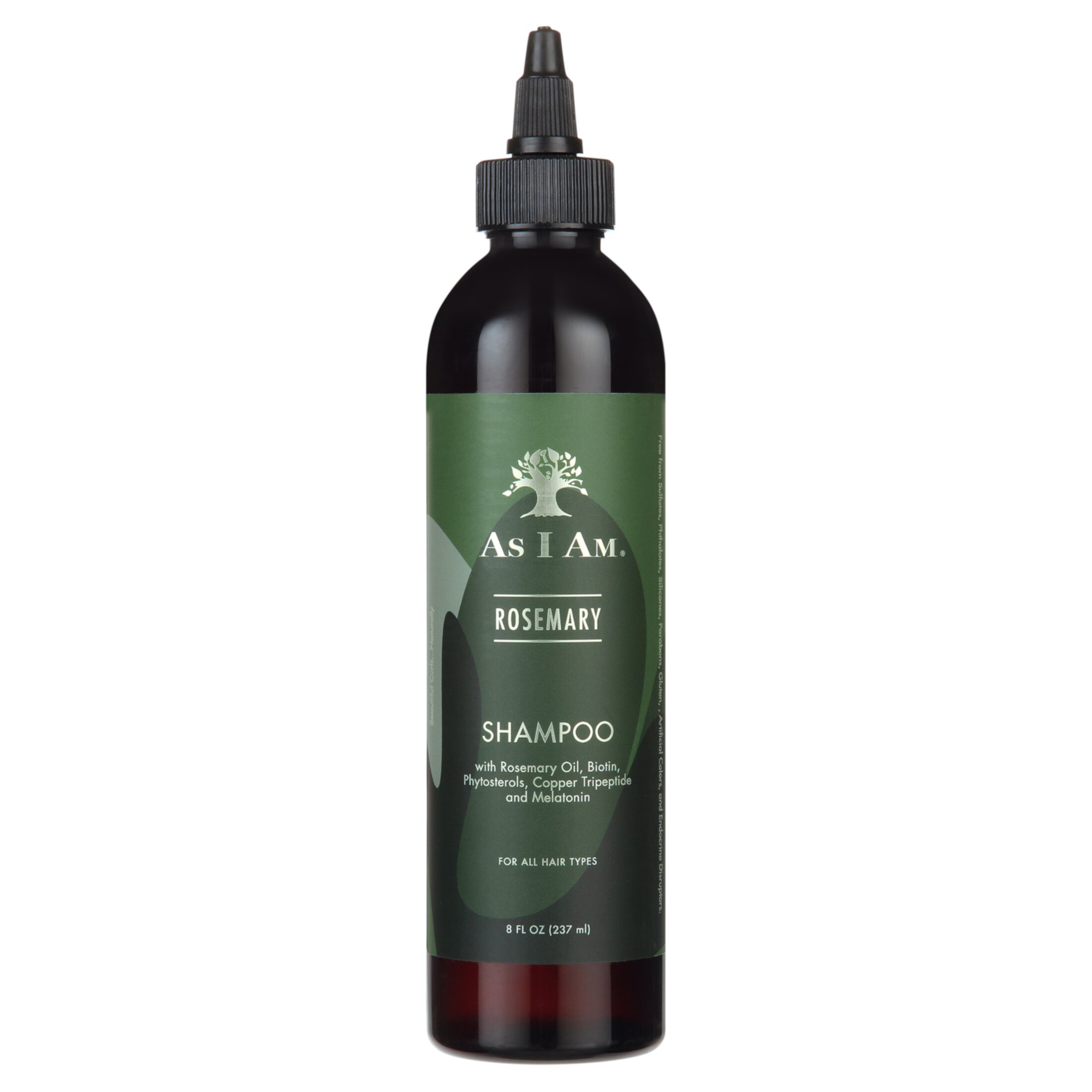 As I Am Rosemary Shampoo 8 fl. oz., All Hair Type, Moisturizing, Unisex As I Am