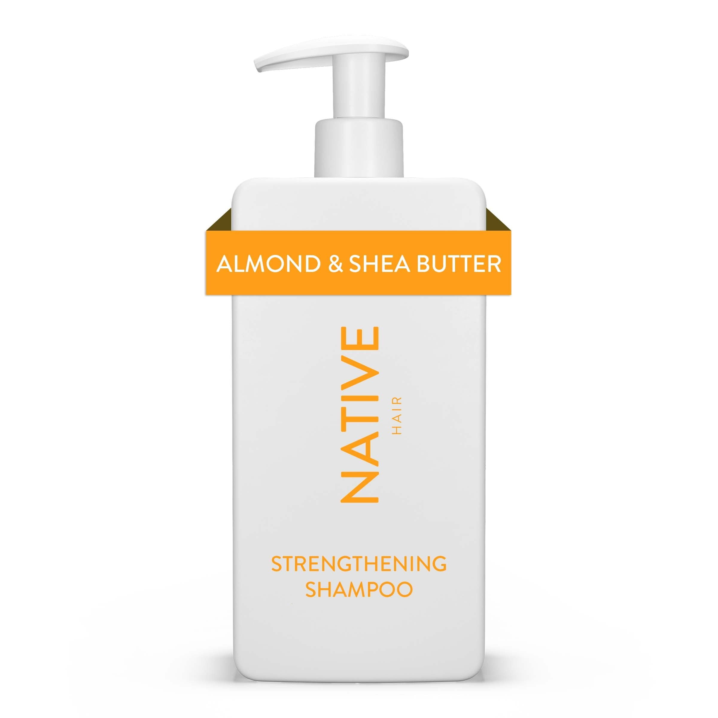 Native Strengthening Shampoo, Almond & Shea Butter, Sulfate & Paraben Free, 16.5 oz Native