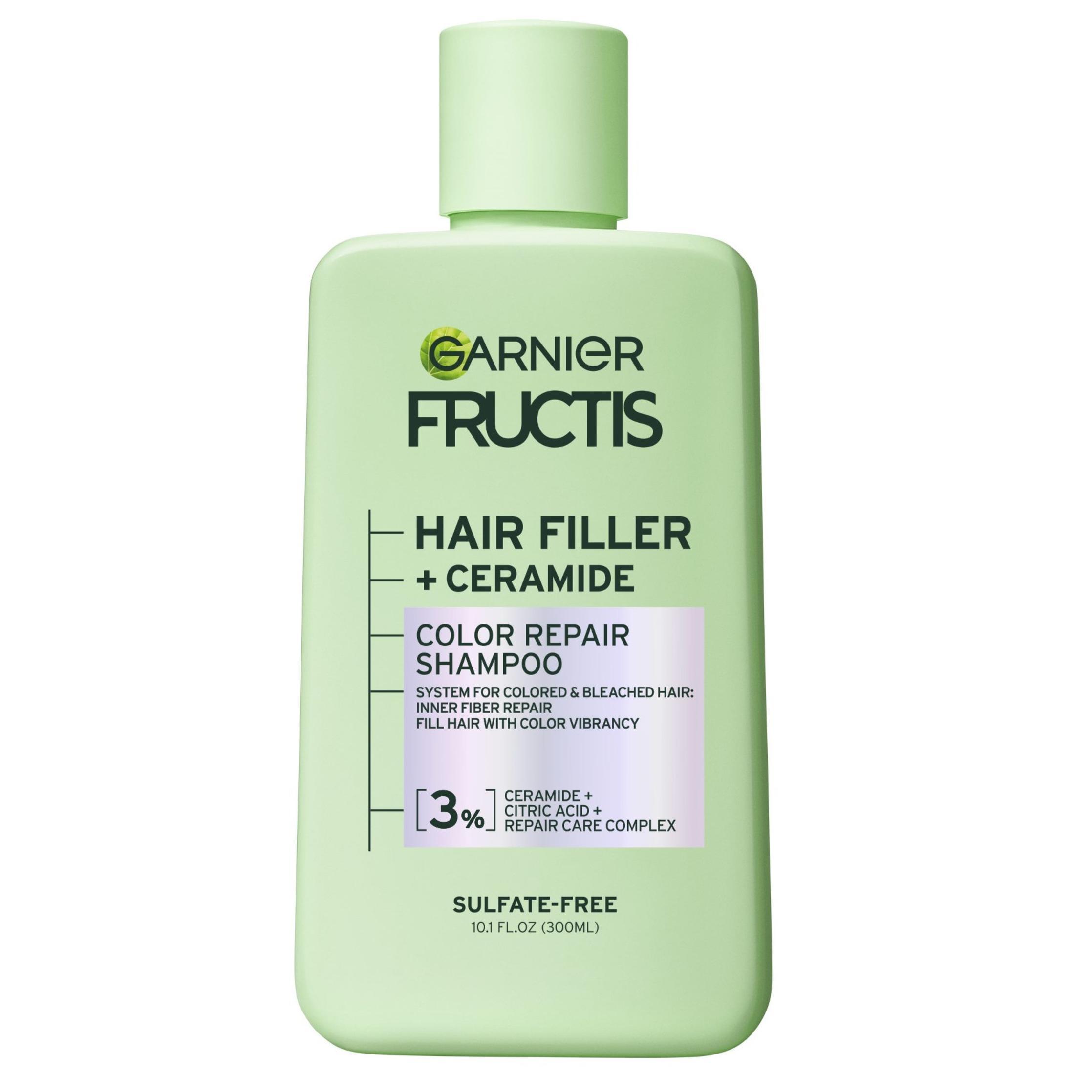 Garnier Fructis Hair Filler Color Repair Shampoo, Colored, Bleached Hair, Adults, Color Treated, 10.1 fl oz Garnier