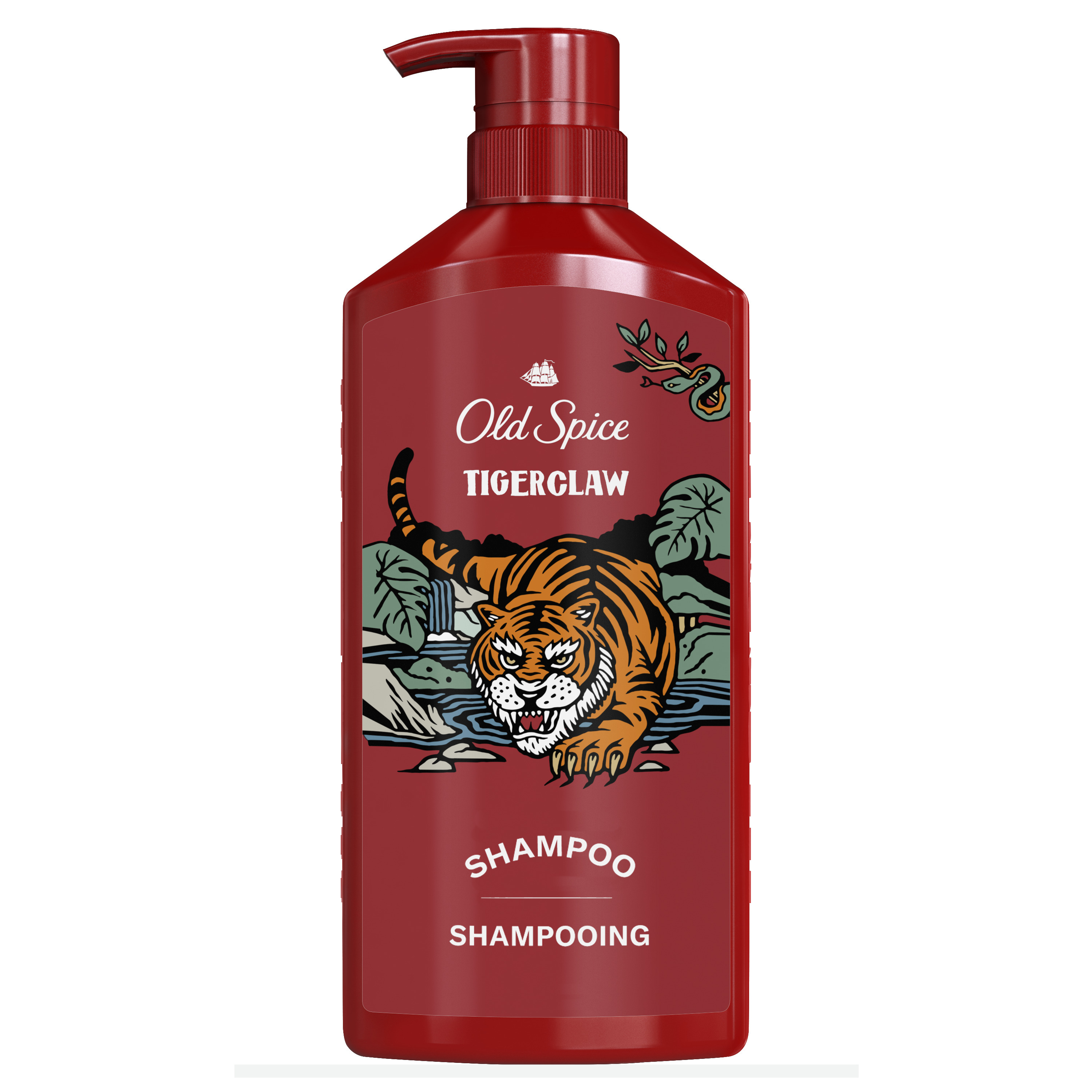 Old Spice Tiger Claw Men's Shampoo, All Hair Types, 21.9 fl oz Old Spice