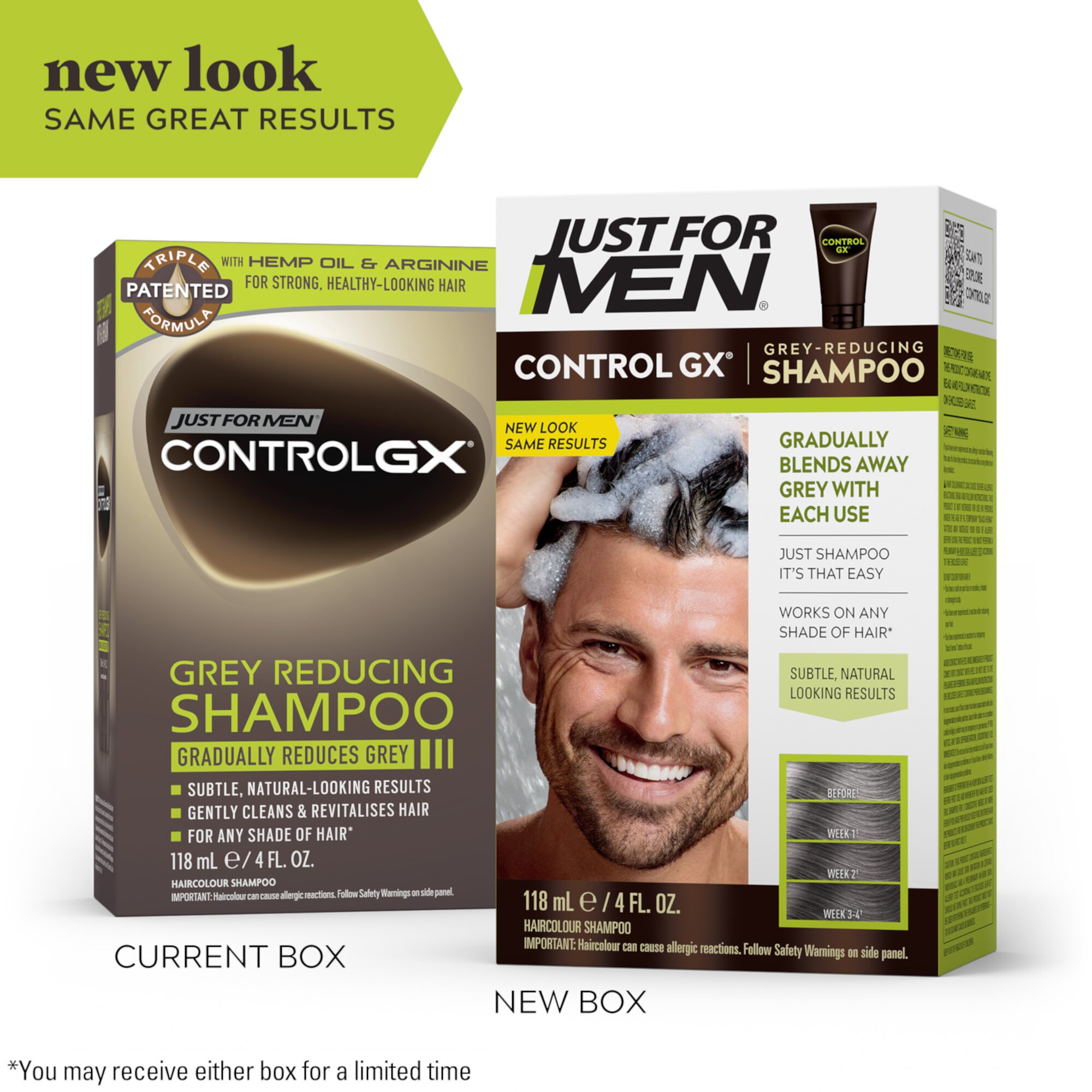 Just For Men Control GX Grey-Reducing, Shampoo, All Hair Type , 4 oz Just for Men