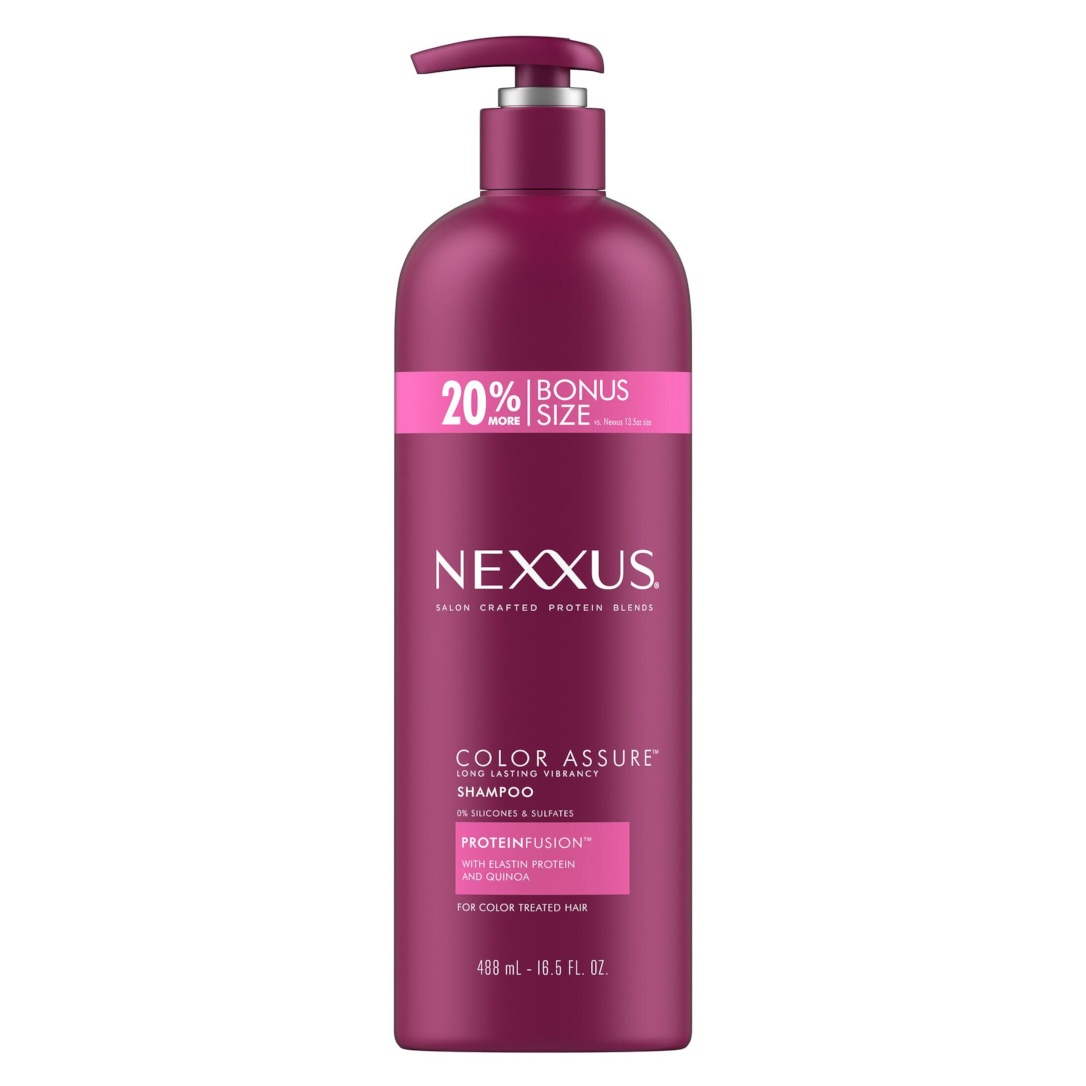 Nexxus Color Assure Long Lasting Vibrancy Daily Shampoo with Elastin Protein, 16.5 fl oz Nexxus