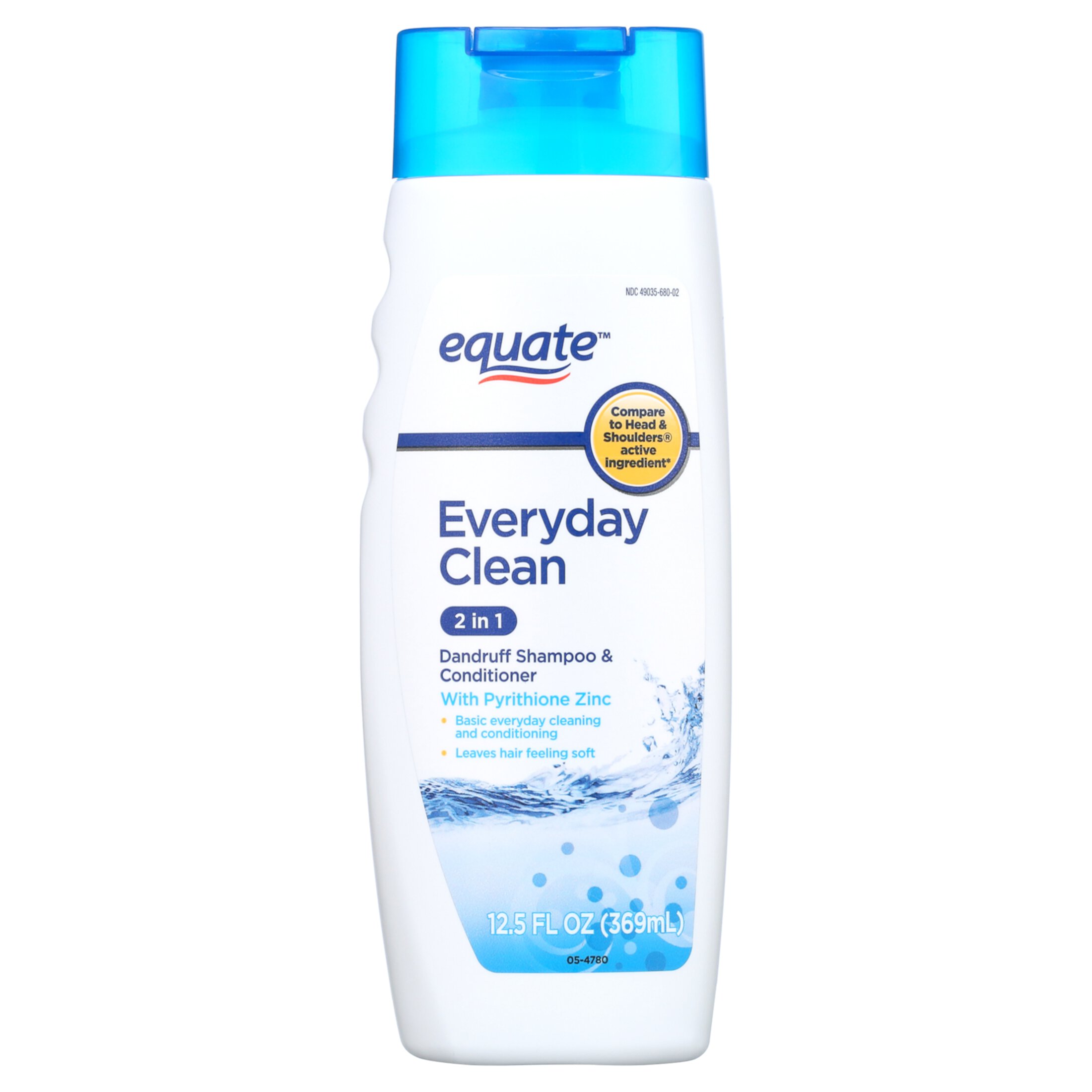 Equate Everyday Clean Dandruff Relief 2 in 1 Shampoo Plus Conditioner, 12.5 fl oz Equate