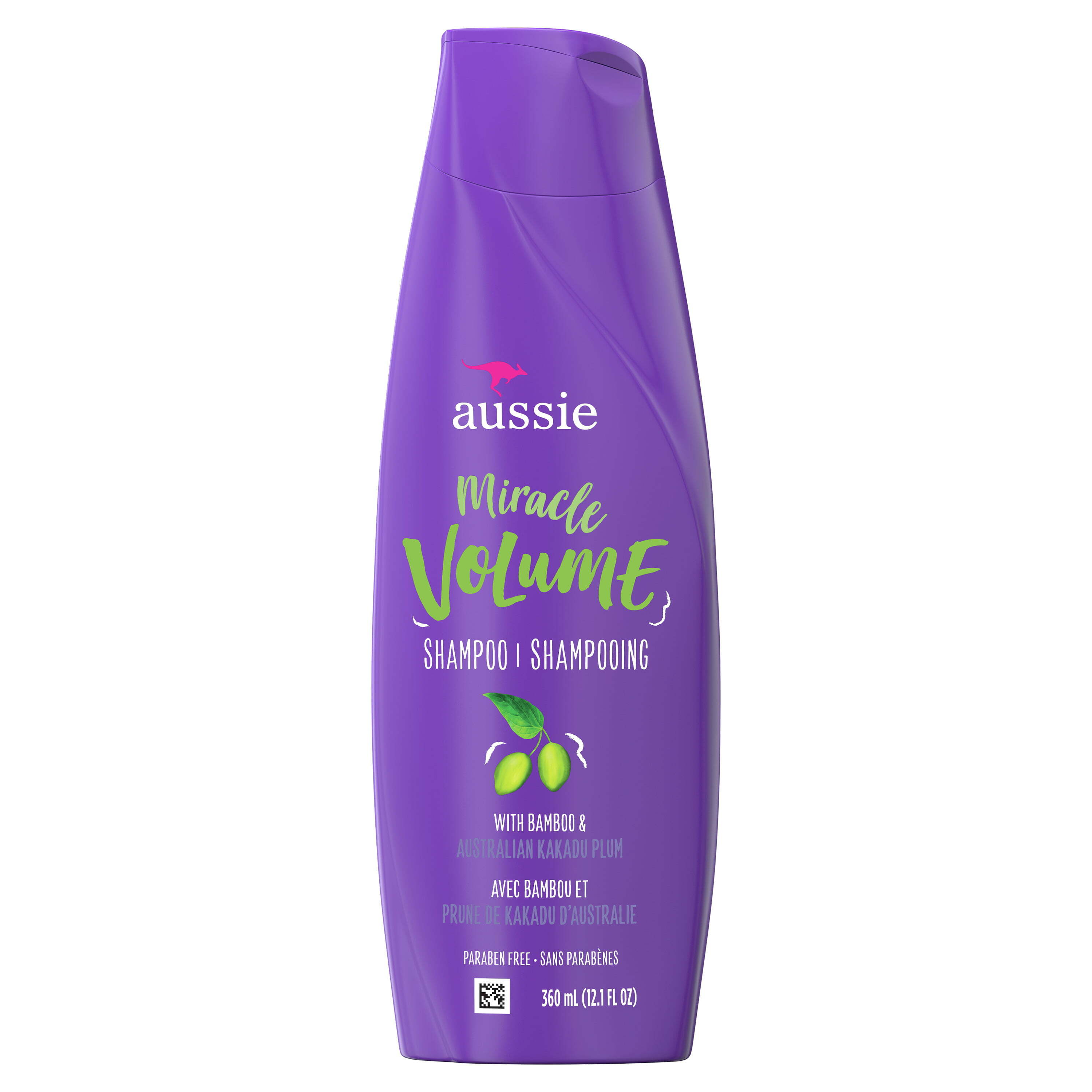 Aussie Miracle Volume for Fine Hair Daily Shampoo, for All Hair Types 12.1 fl oz Aussie