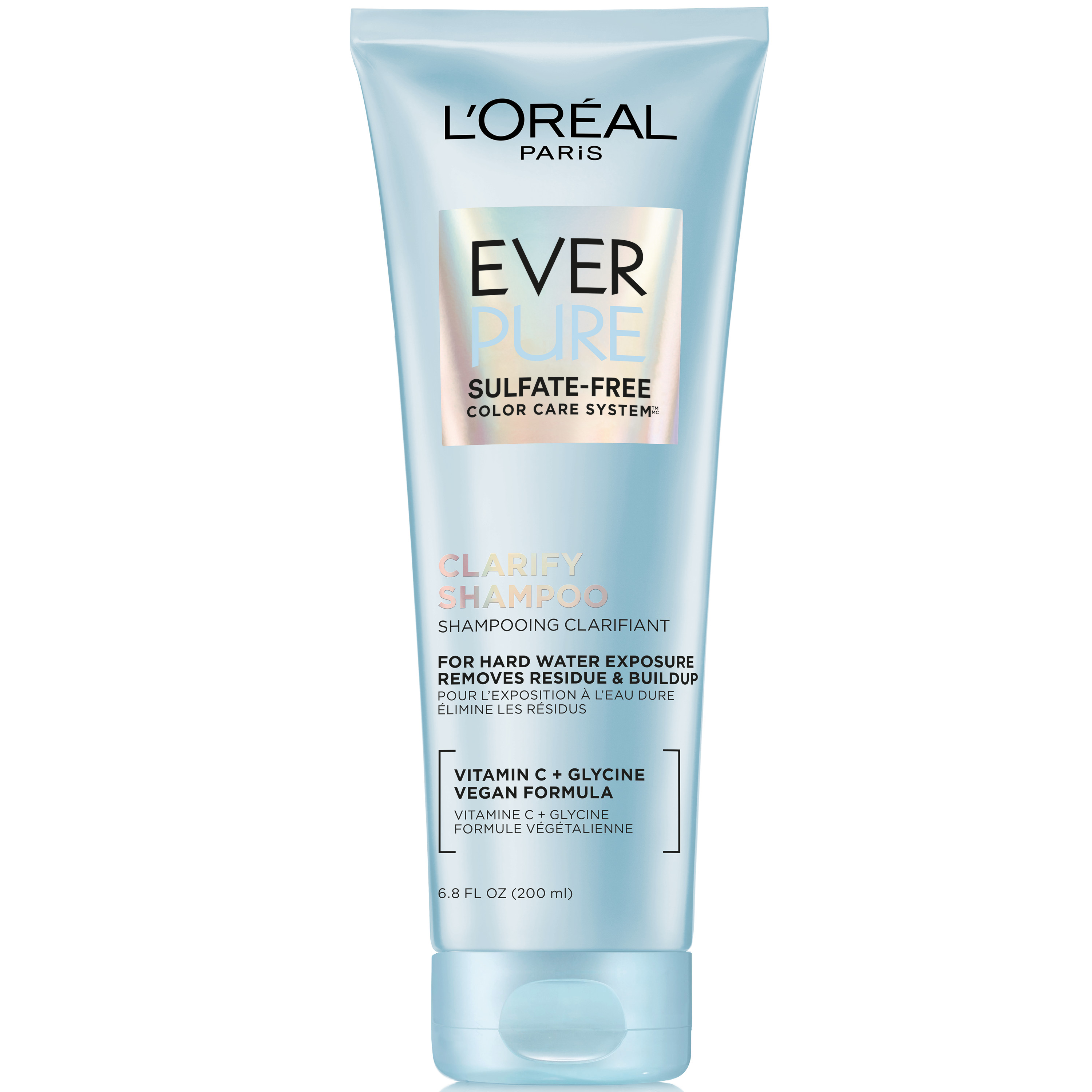 L'Oreal Paris Ever Pure Clarifying Shampoo with Vitamin C, Glycine, for All Hair Types, 6.8 fl oz L'Oréal Paris