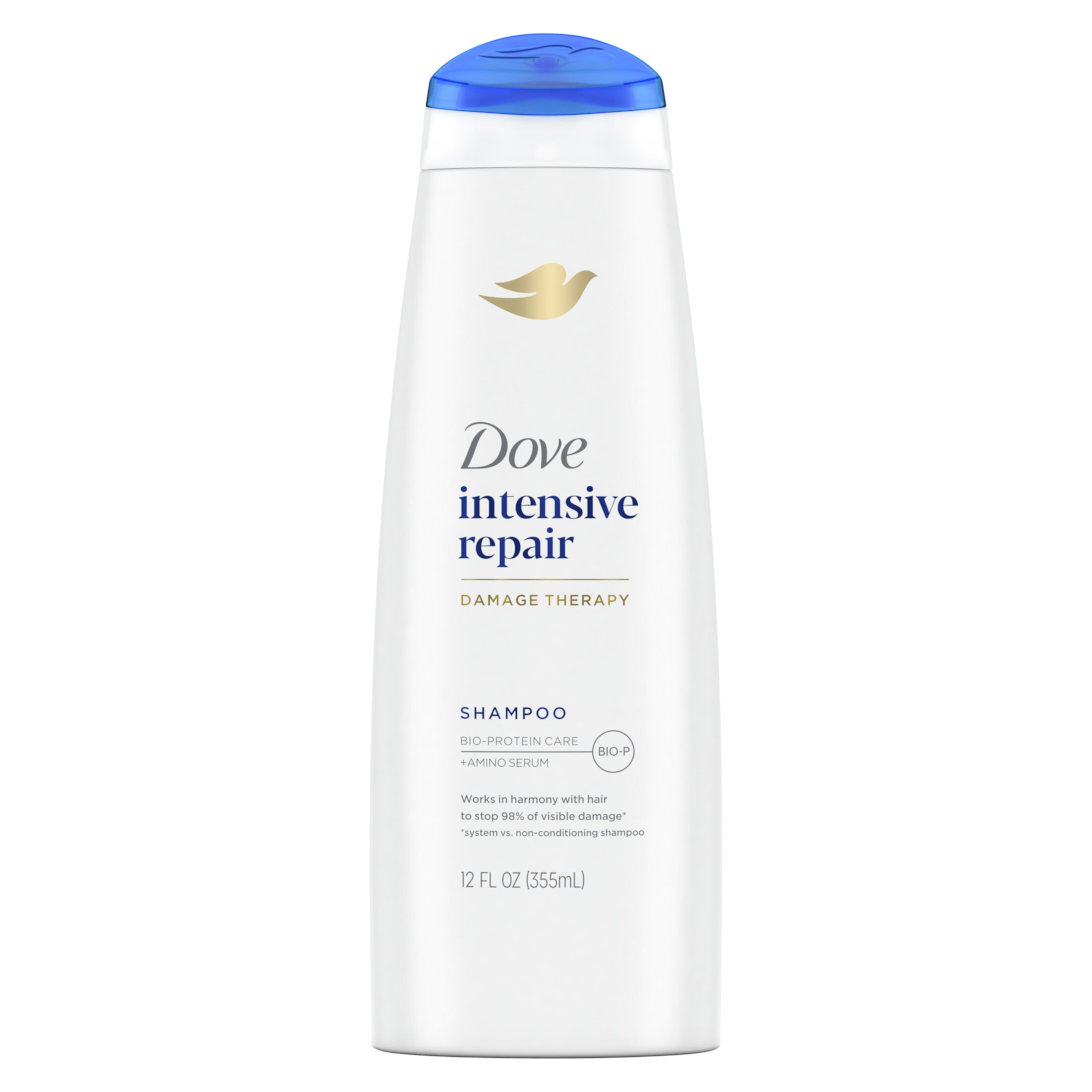 Dove Nourishing Intensive Repair Daily Shampoo for Damaged Hair with Bio-Protein Care, 12 oz Dove