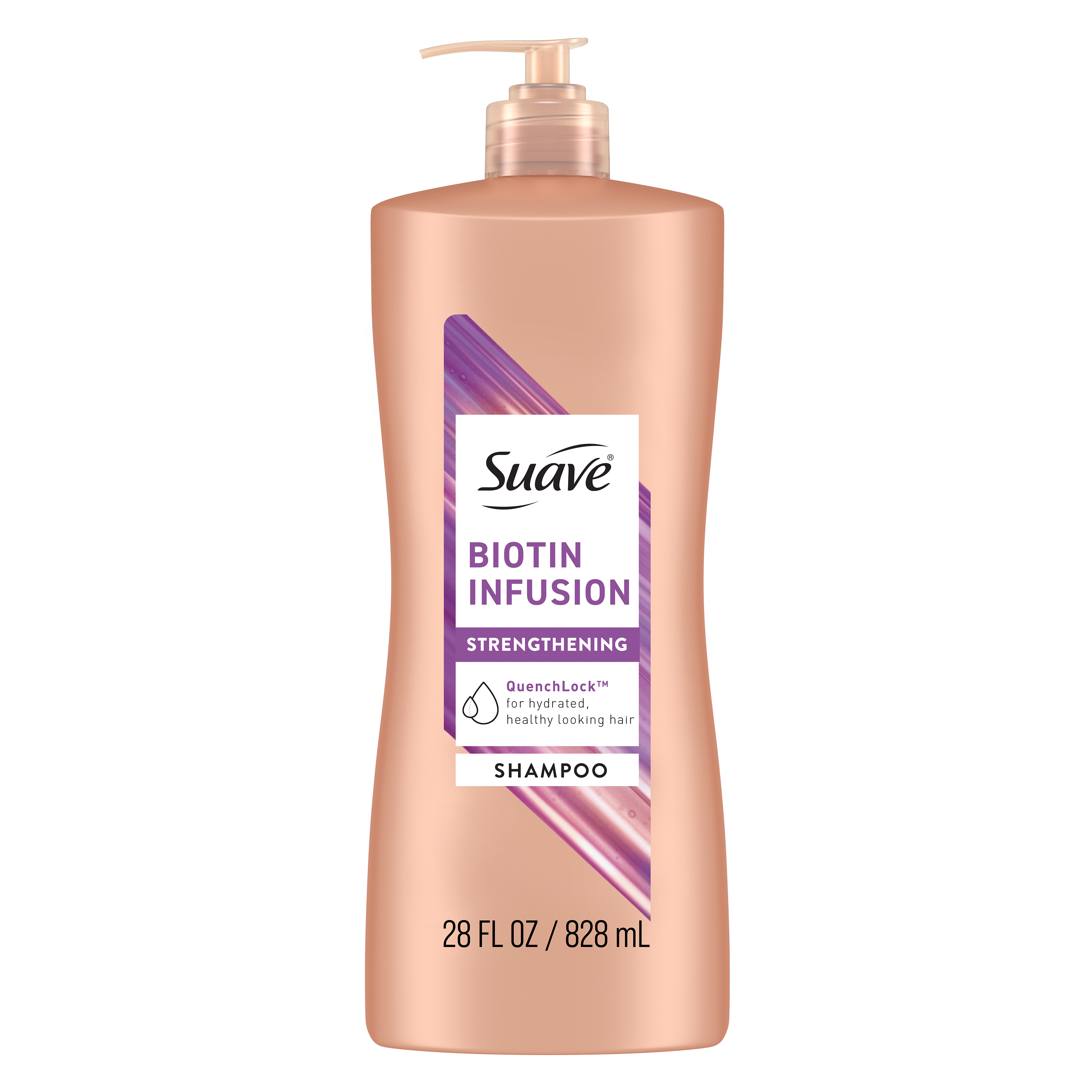 Suave Professionals Biotin Infusion Shampoo with Pump, Thickening, 28 fl oz Suave