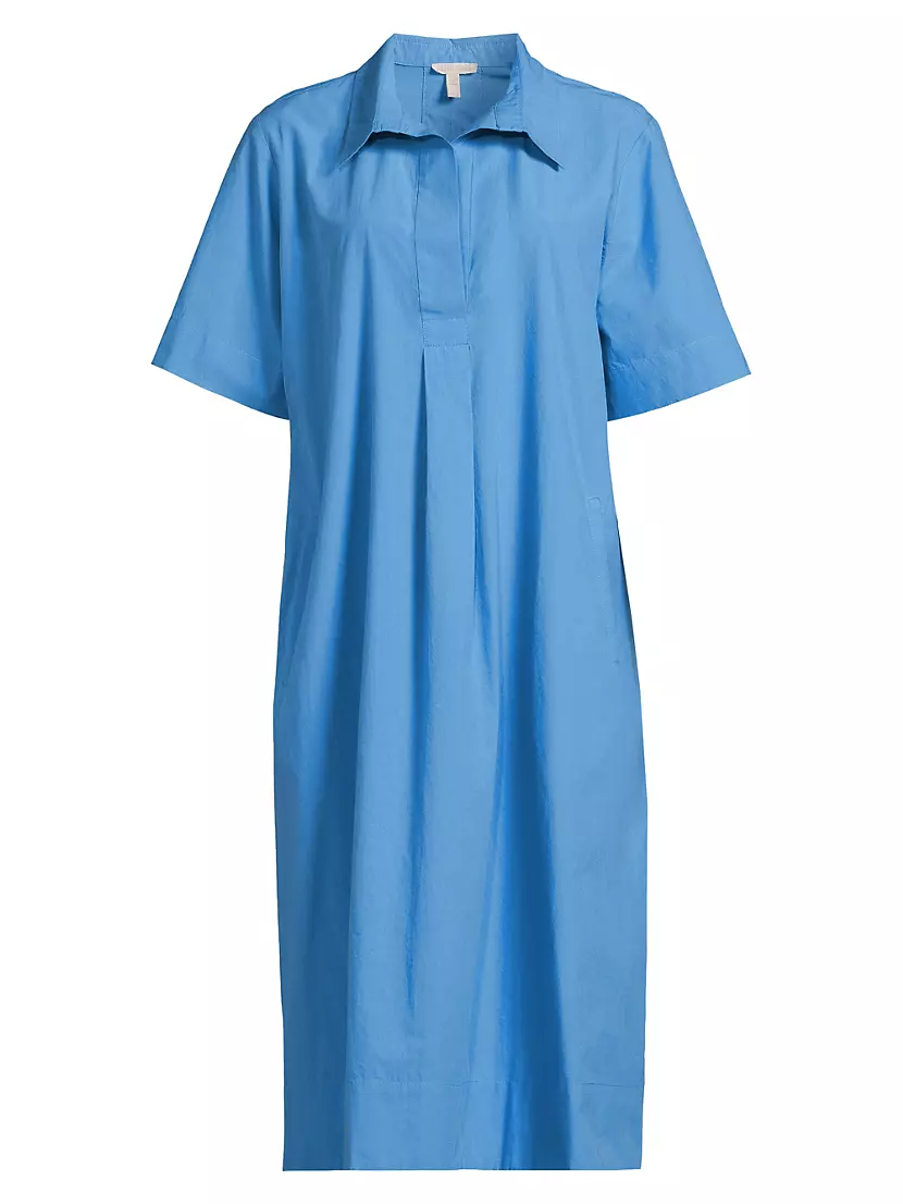 Женское Повседневное платье Eileen Fisher Cotton Short-Sleeve Shirtdress Eileen Fisher