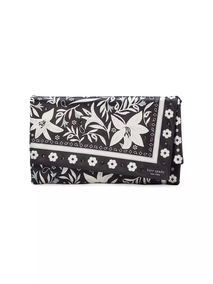 Fold Bandana Printed Clutch Kate Spade New York