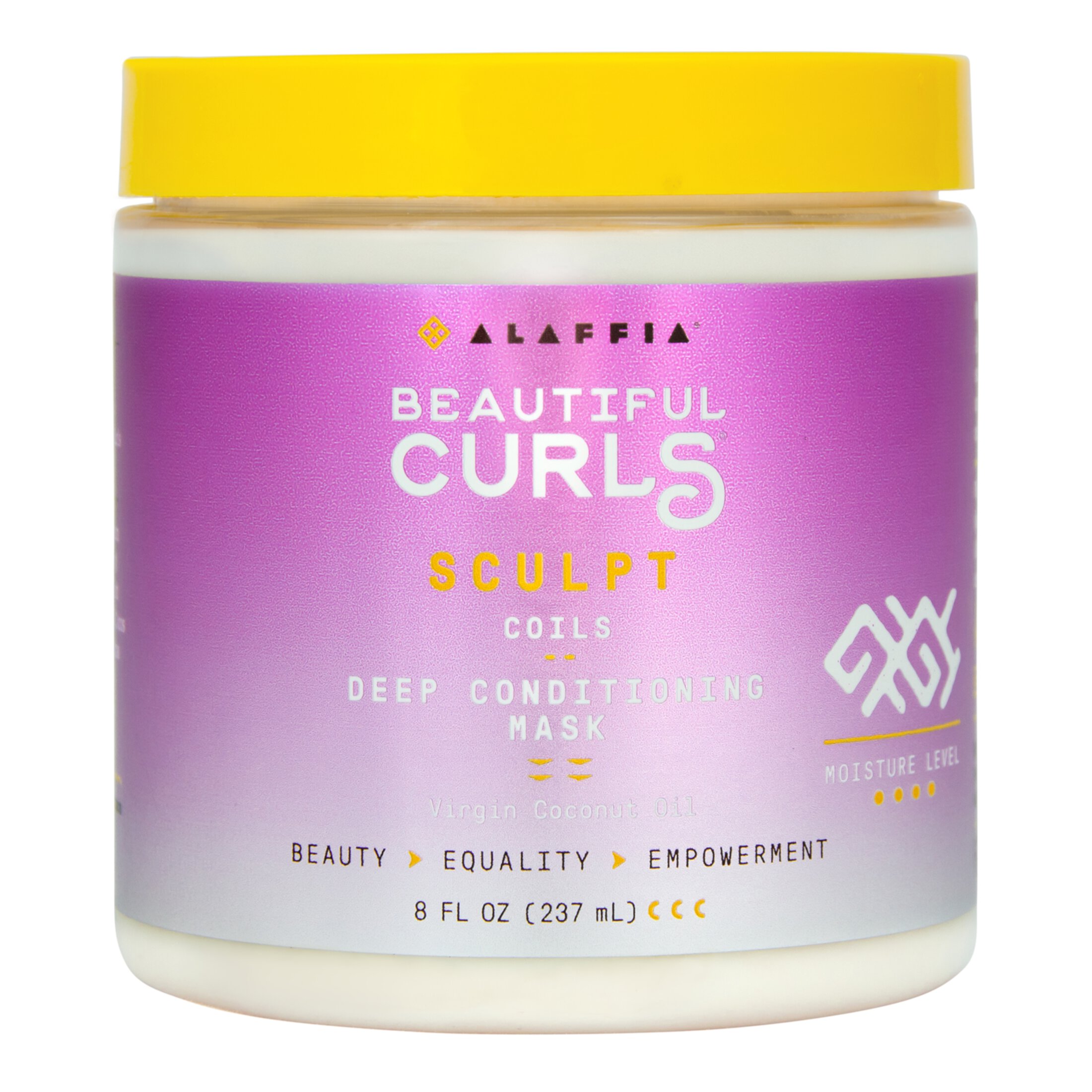 Alaffia Beautiful Curls Coil Sculpt Deep Treatment Moisturizing Hair Mask, 8 fl oz Alaffia