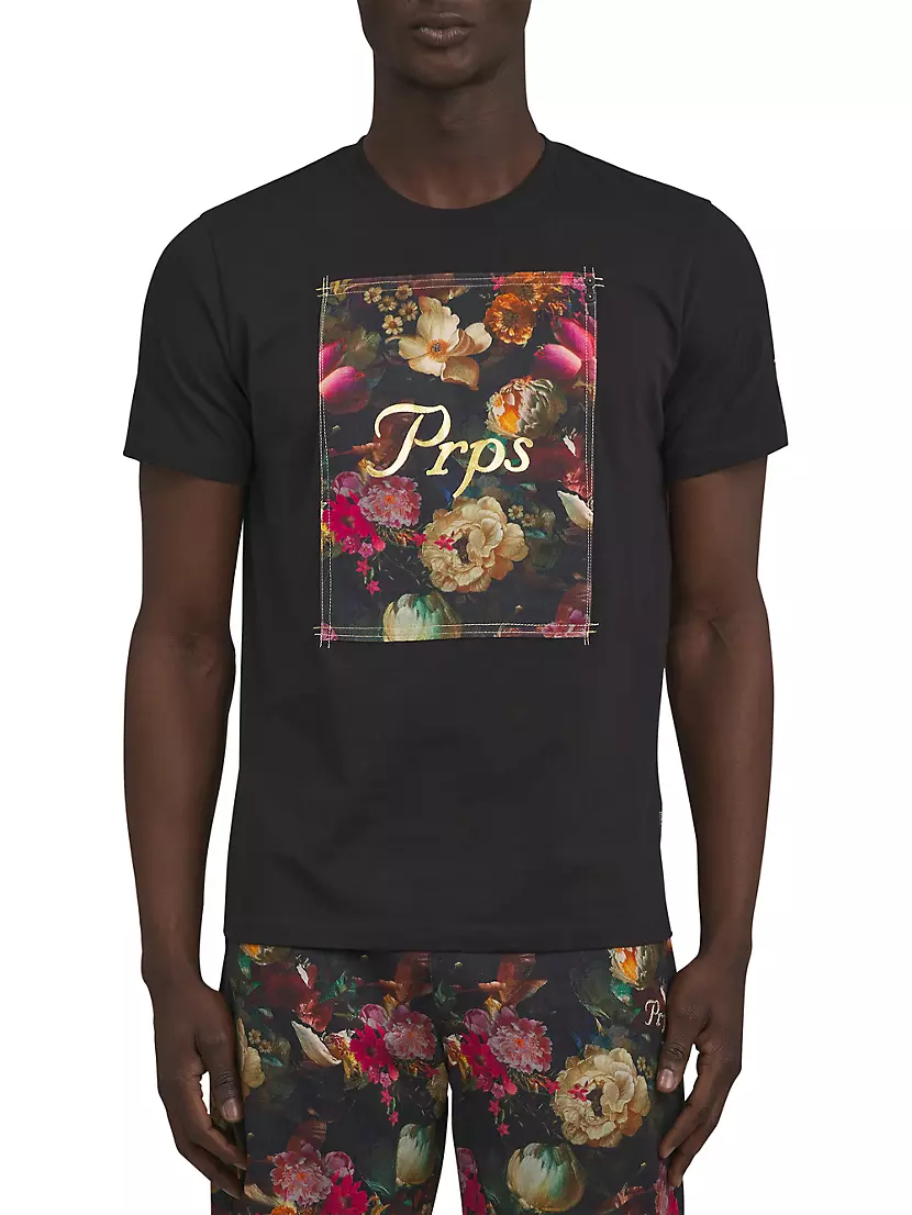 Мужская Футболка Prps Gold Finch Floral Logo Prps